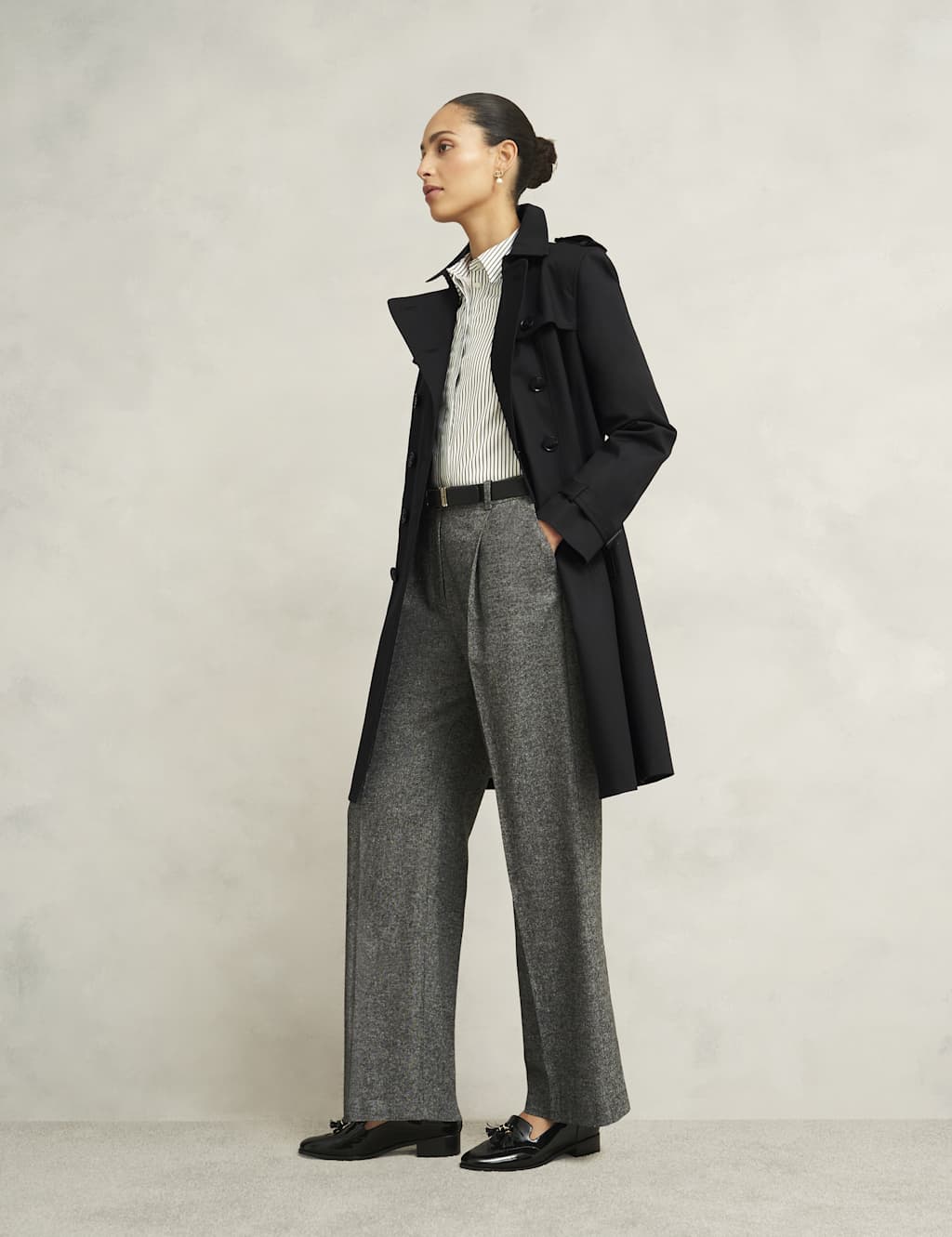 Cotton Rich Belted Double Breasted Trench Coat 5 of 9