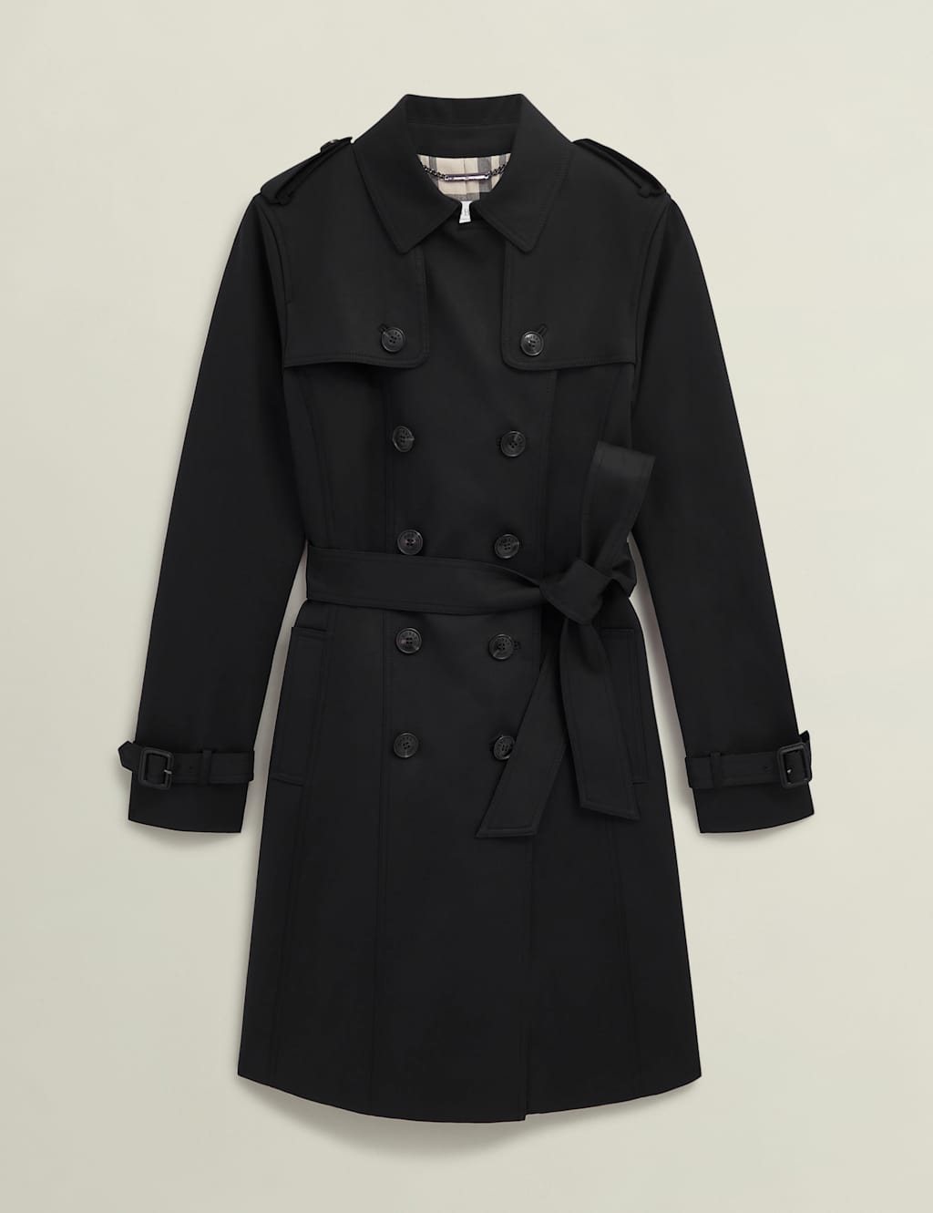 Cotton Rich Belted Double Breasted Trench Coat 2 of 9