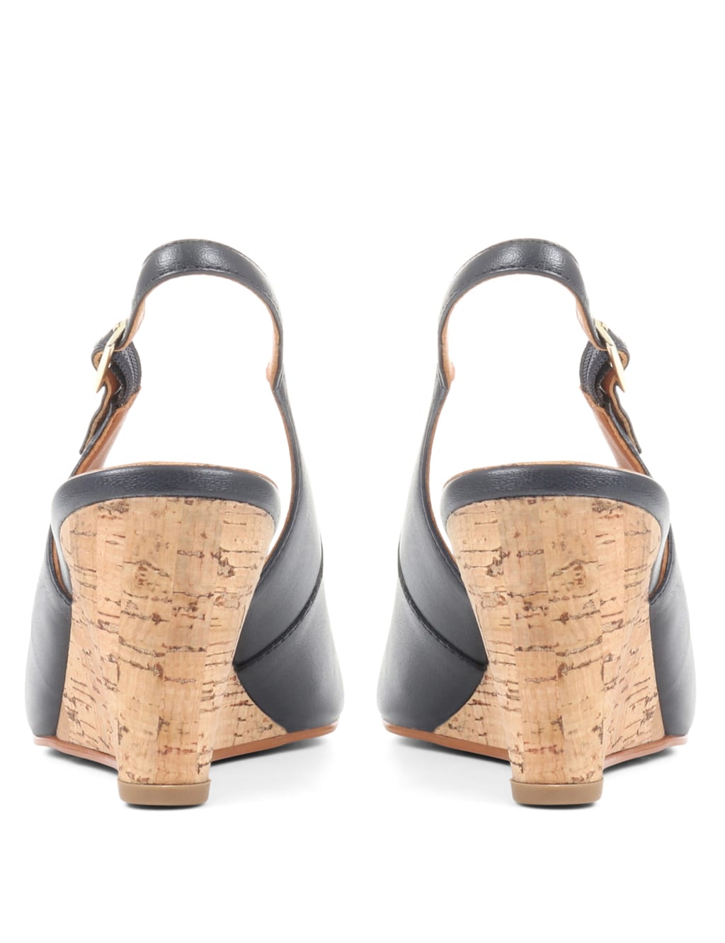 Leather Wedge Slingback Shoes 5 of 7