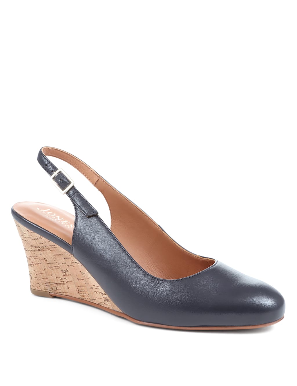 Leather Wedge Slingback Shoes 2 of 7