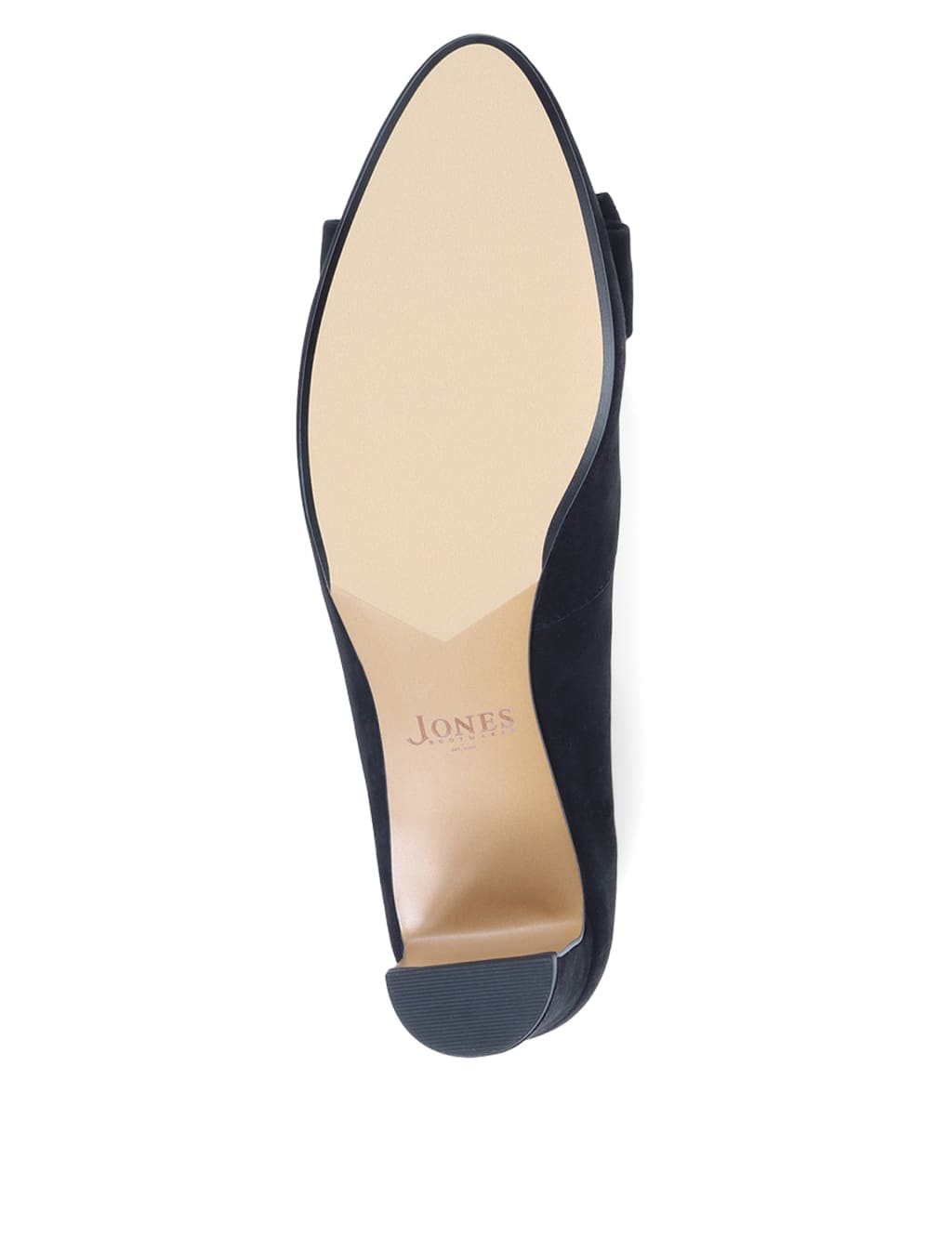 Suede Bow Block Heel Court Shoes 7 of 7