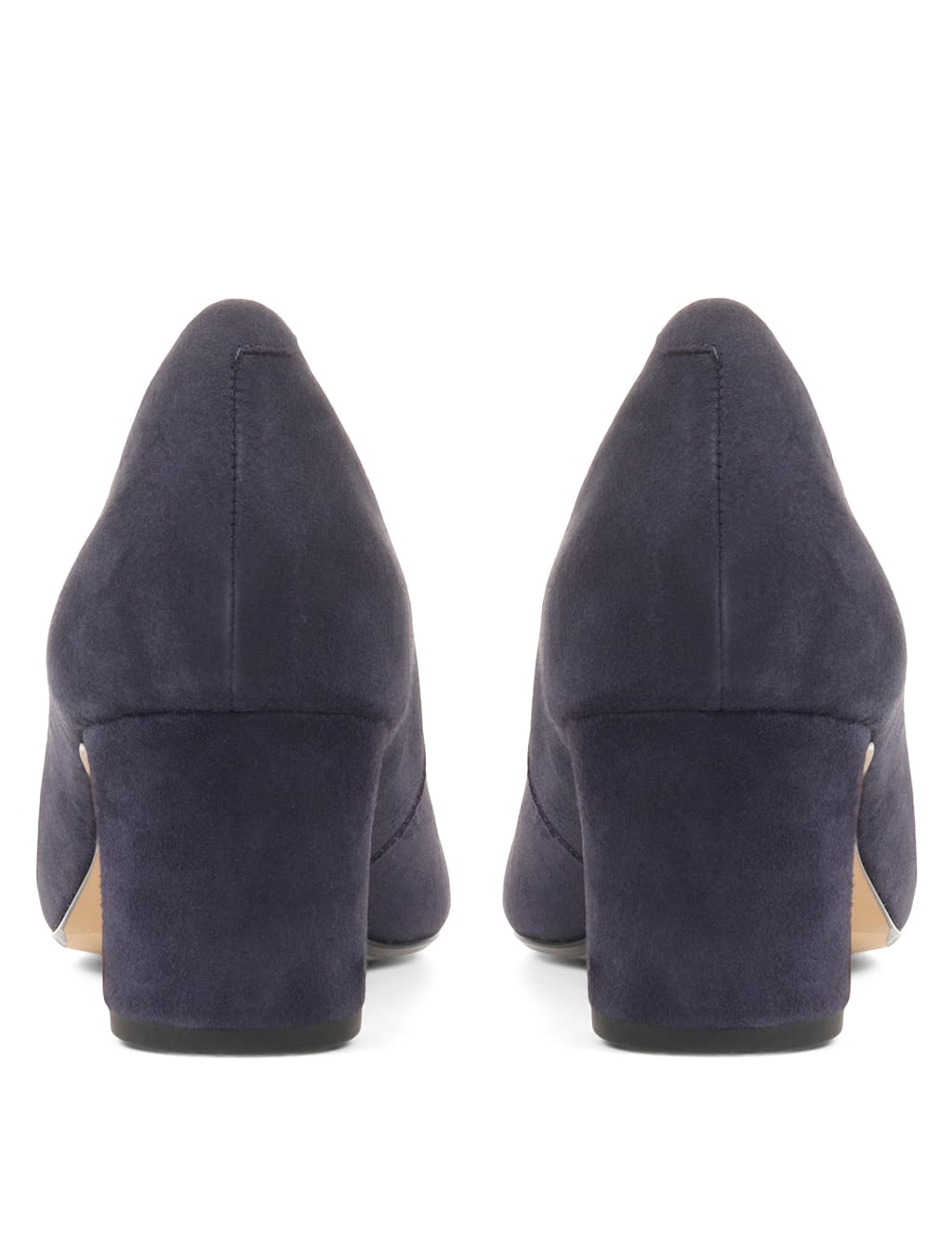 Suede Block Heel Court Shoes 5 of 7