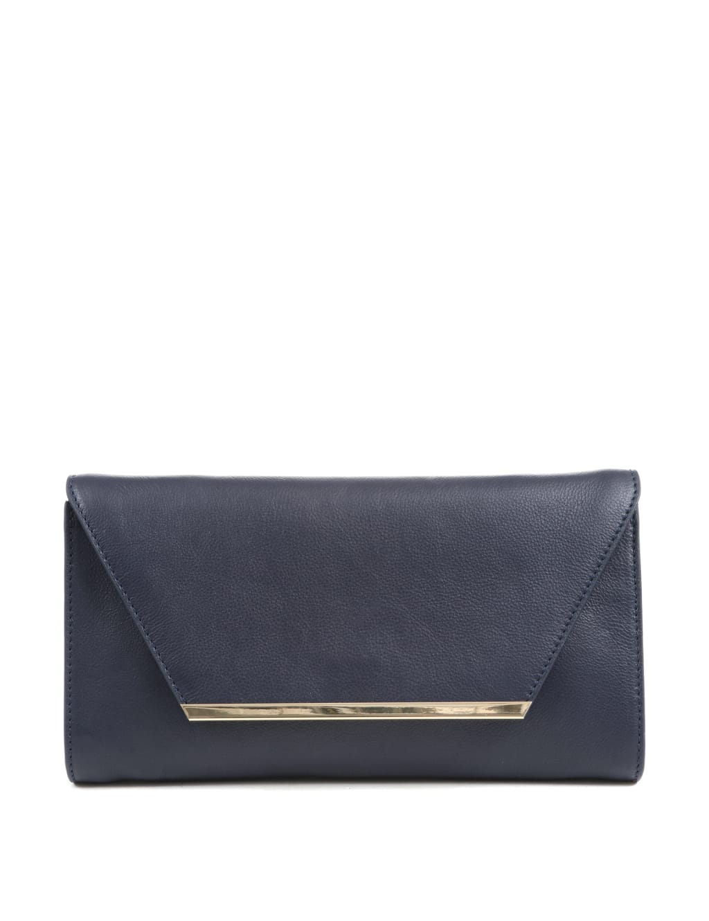 Leather Chain Strap Clutch Bag 3 of 4