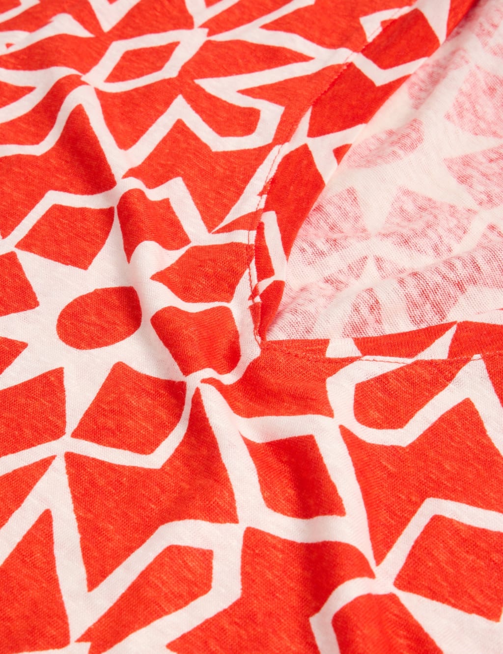 Pure Linen Printed T-Shirt 6 of 6