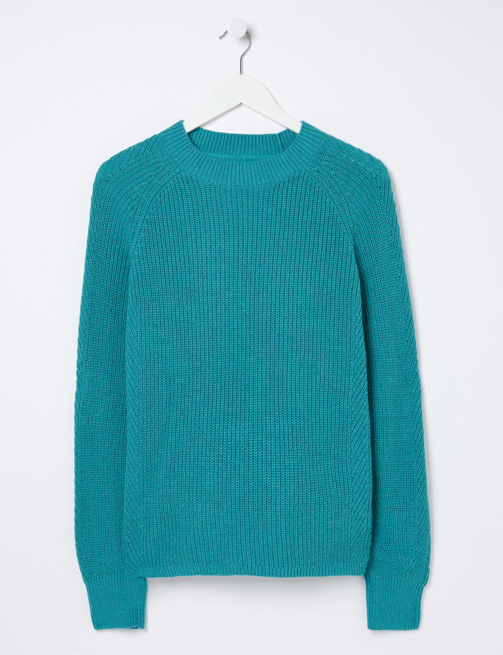 Pure Cotton Ribbed Crew Neck Jumper 2 of 5