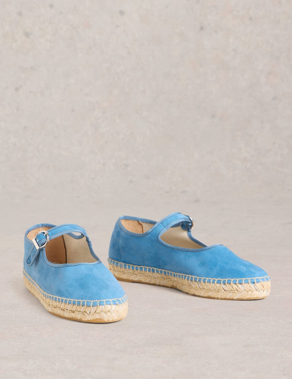 Suede Mary Jane Flat Espadrilles 2 of 4