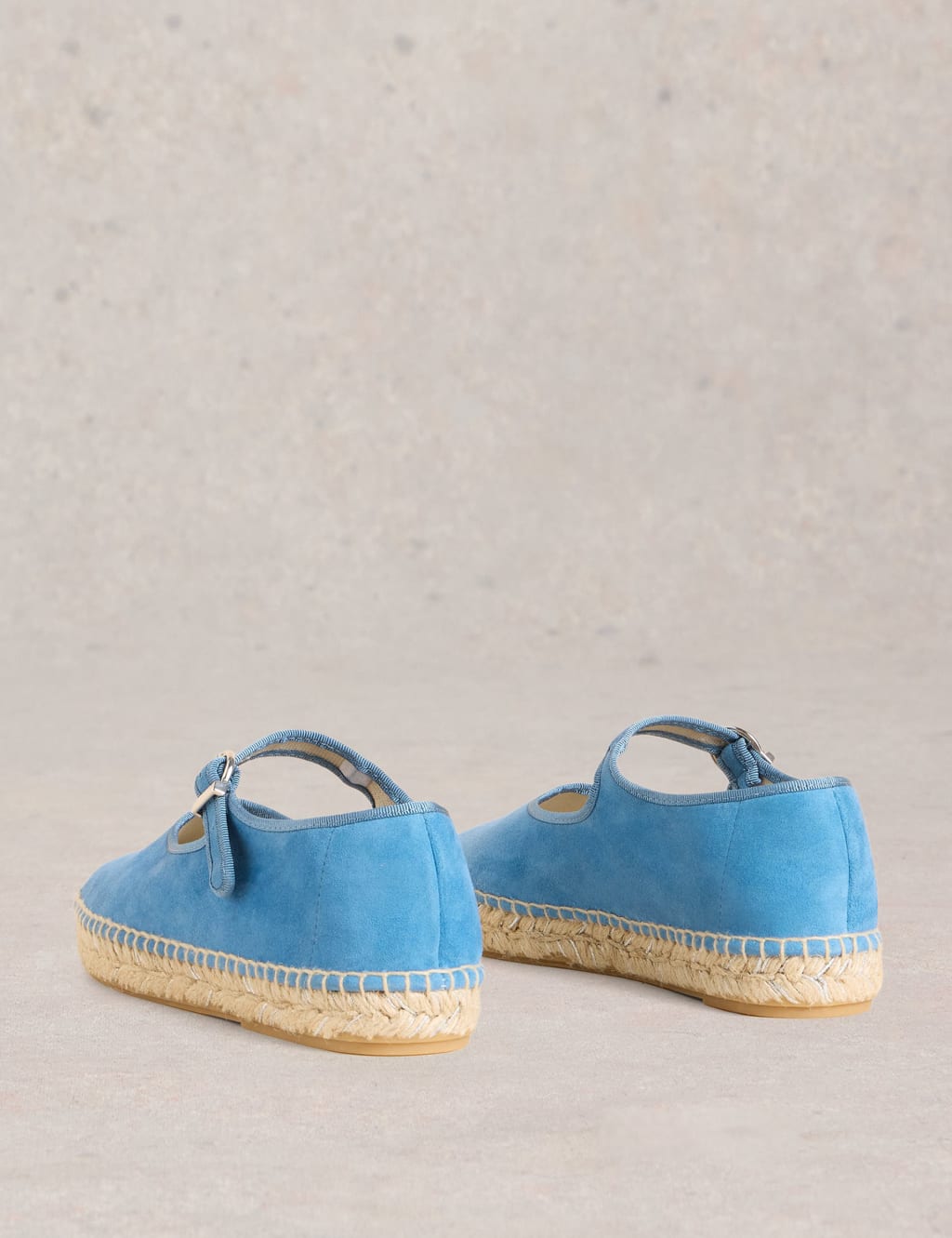 Suede Mary Jane Flat Espadrilles 3 of 4