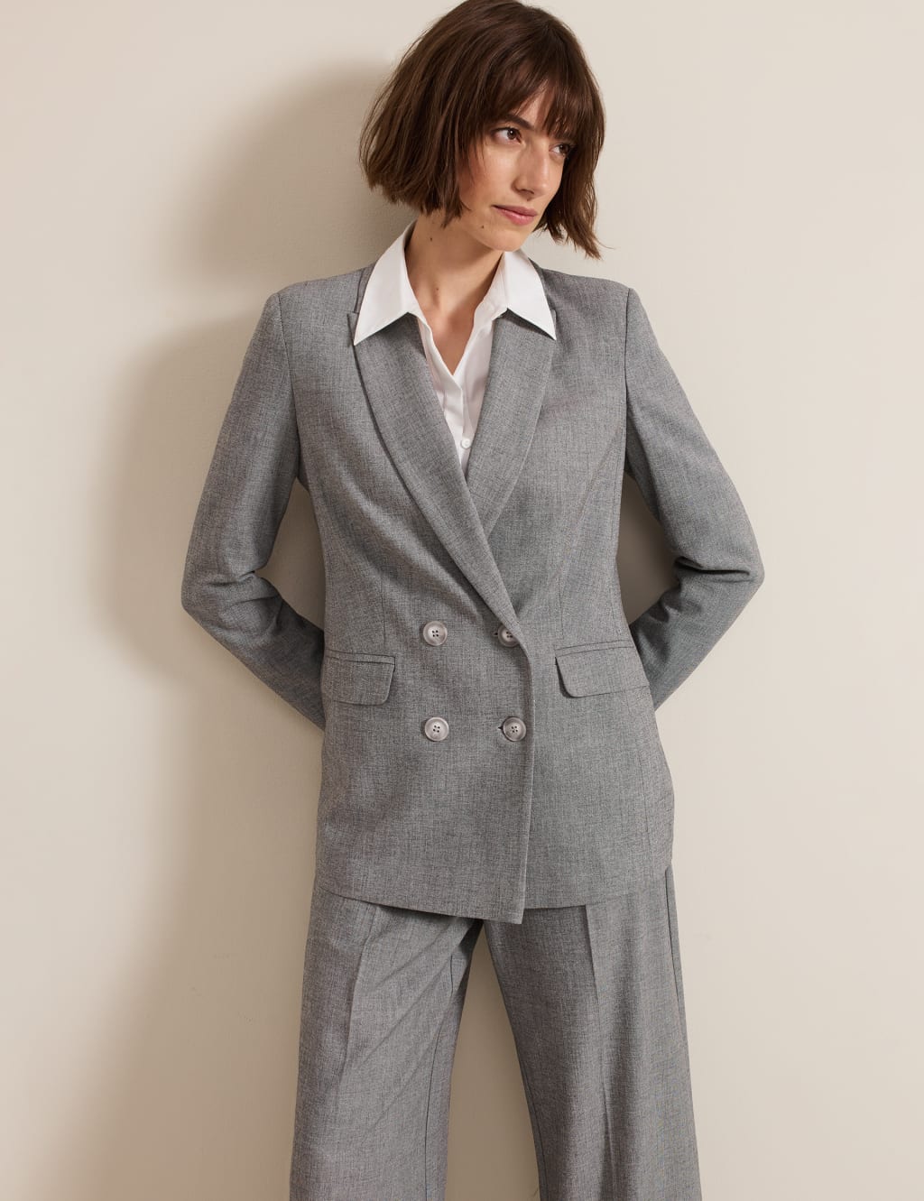 Double Breasted Longline Blazer Phase Eight M S