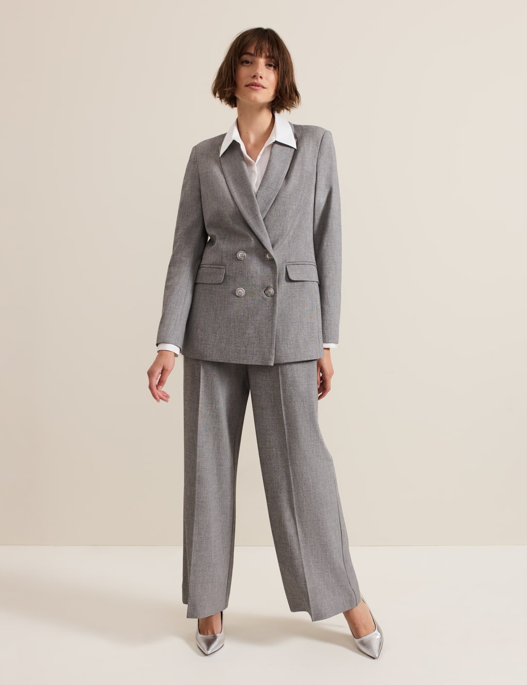 Double Breasted Longline Blazer