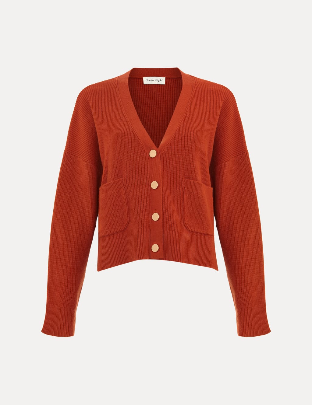 Ribbed V Neck Cardigan Phase Eight M S