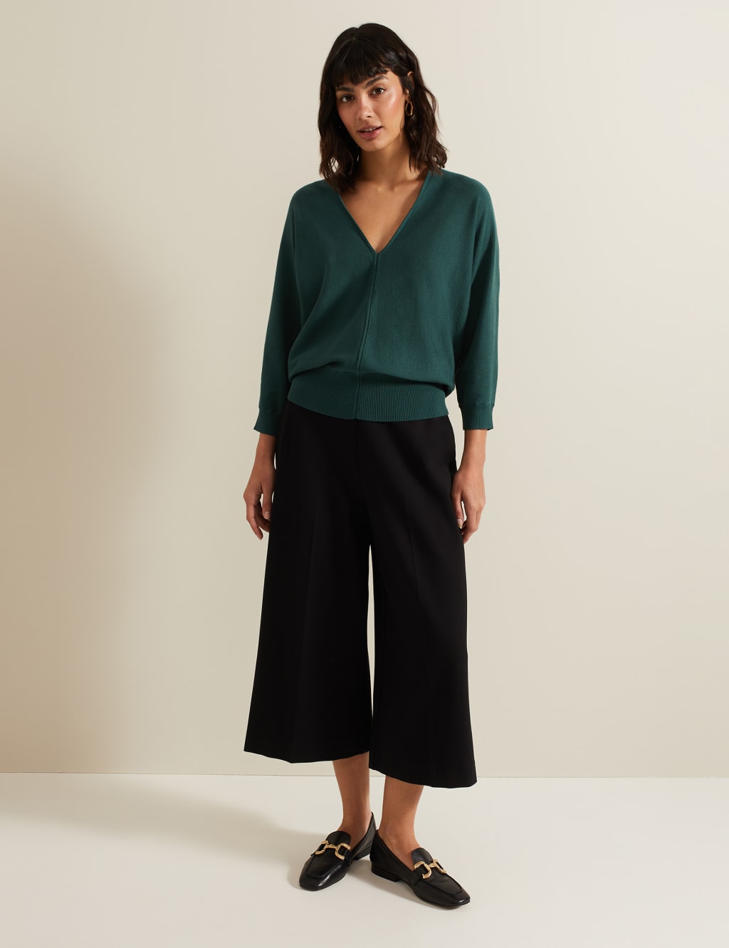 V Neck Batwing Sleeve Jumper Phase Eight M S