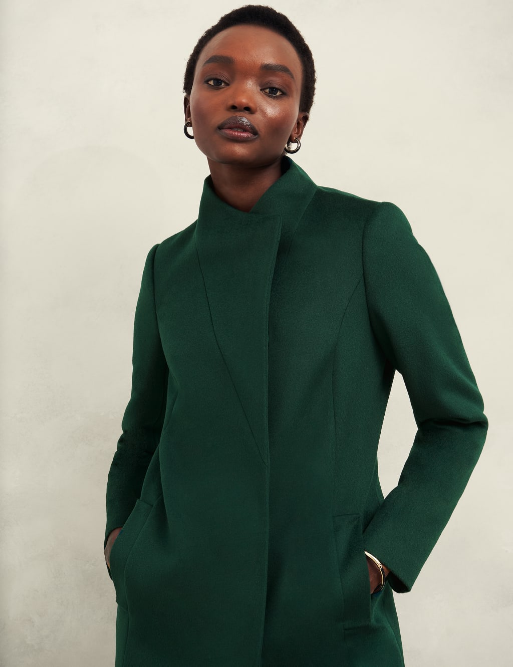 Womens longline wool coat cheap