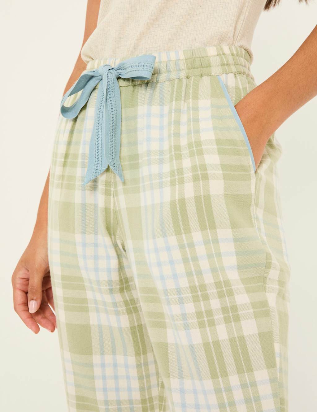 Pure Cotton Checked Pyjama Bottoms 6 of 6