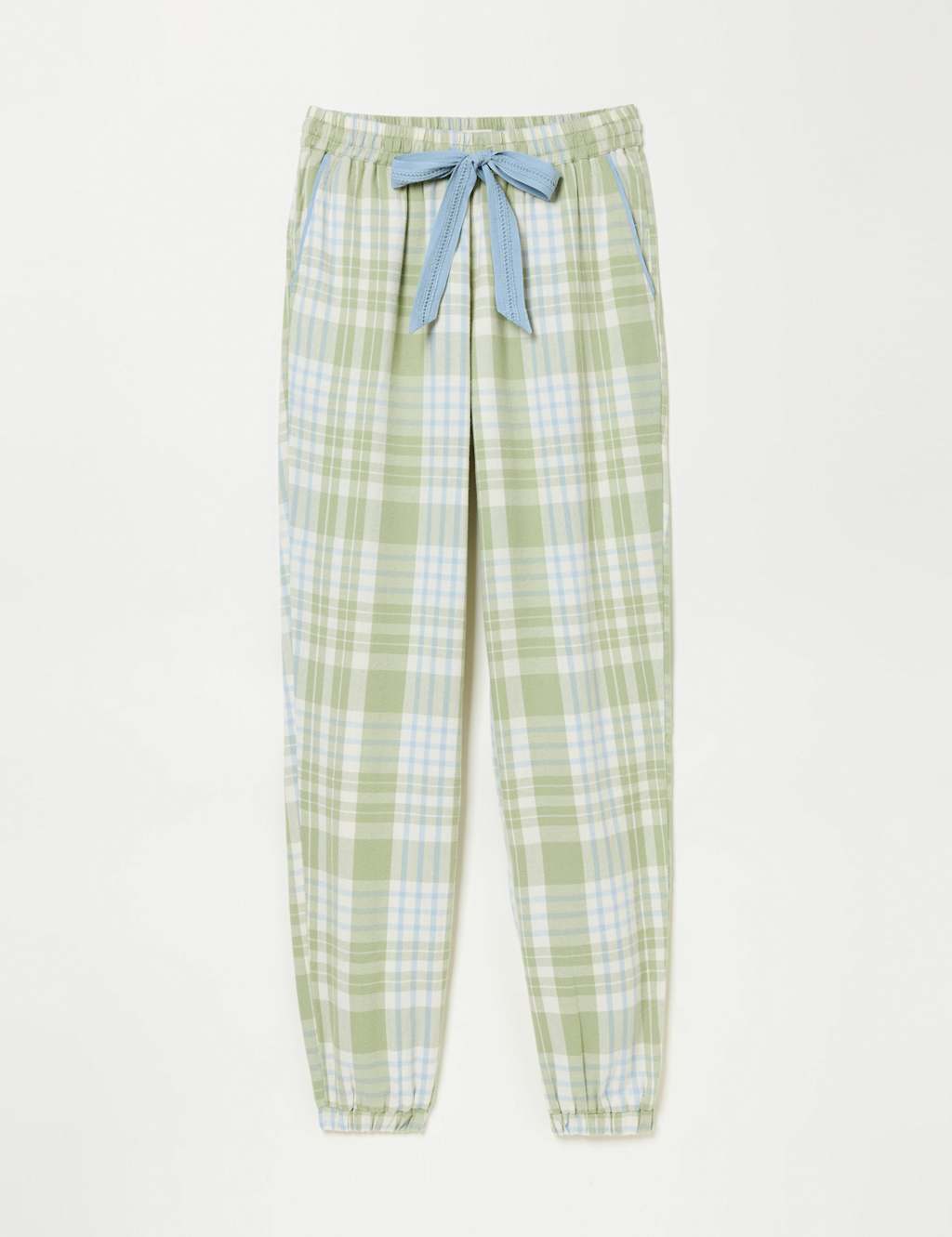 Pure Cotton Checked Pyjama Bottoms 2 of 6