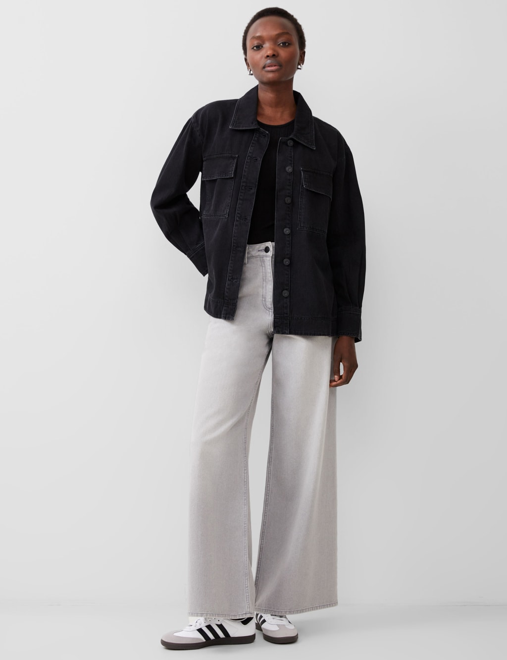 Denim Collared Jacket 3 of 4