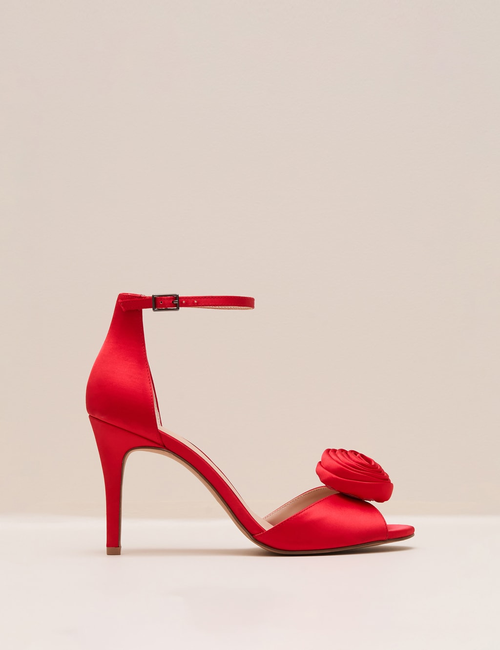 Satin Ankle Strap Stiletto Heel Sandals Phase Eight M S