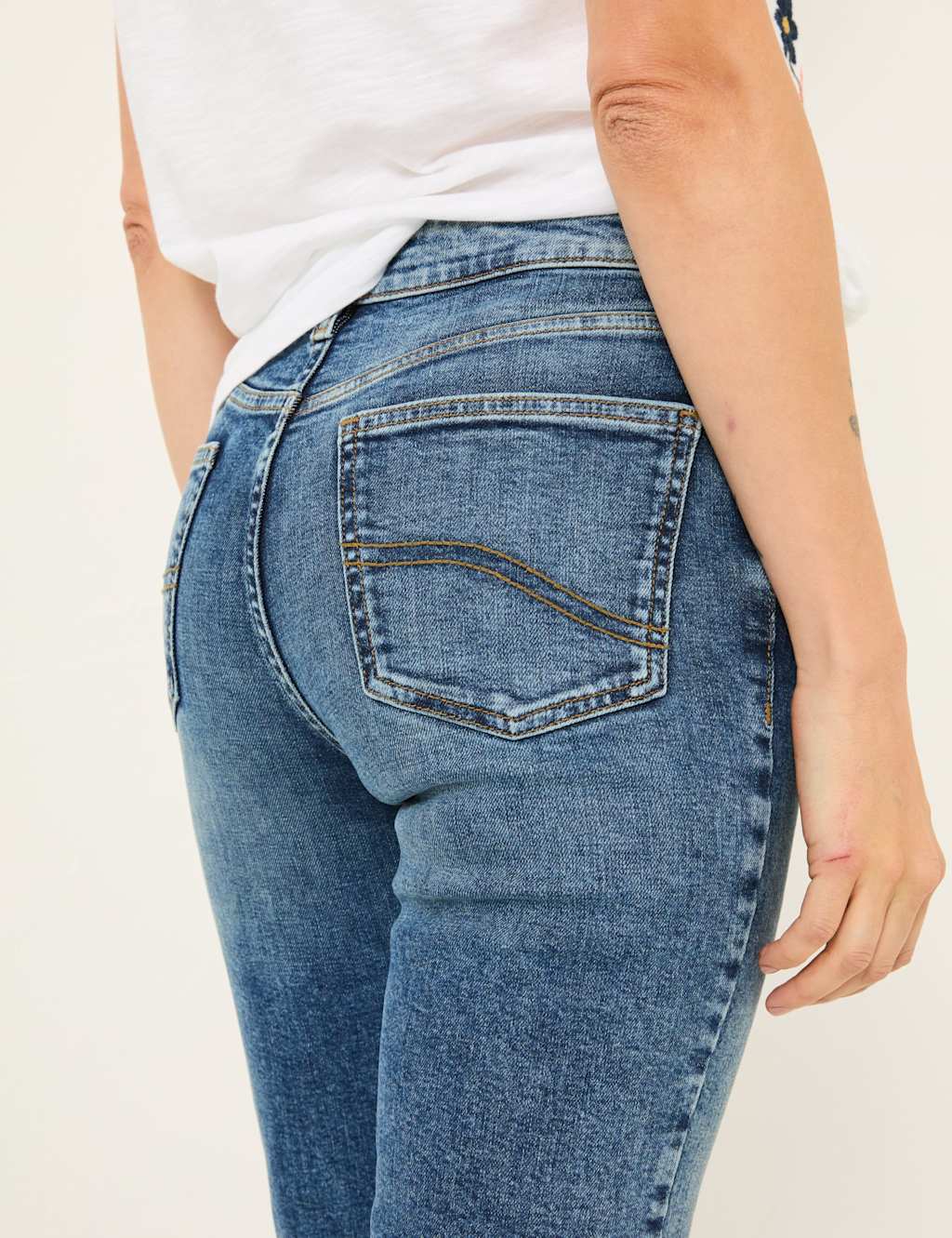 Slim Fit Turn Up Cropped Jeans 5 of 6