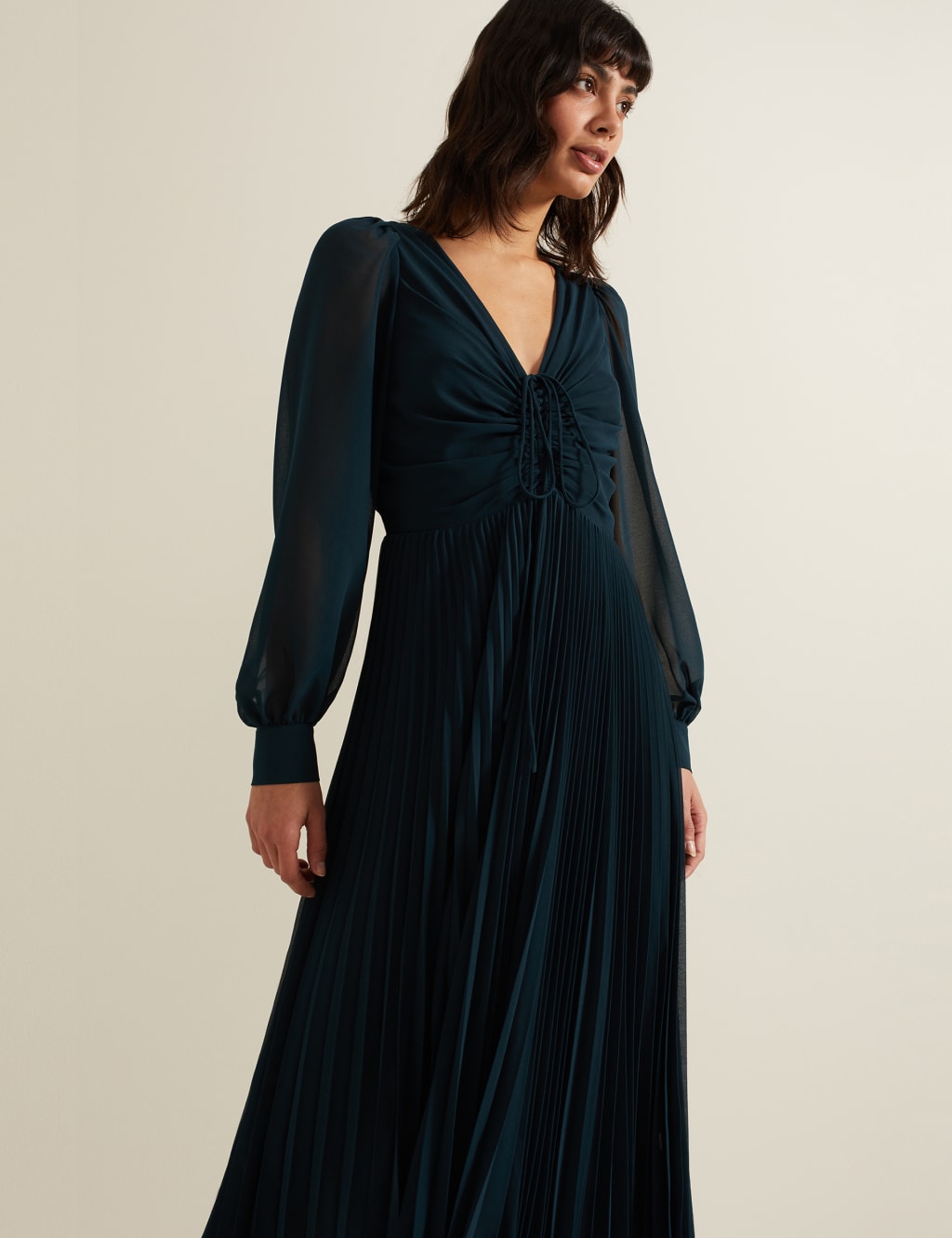 V Neck Midi Waisted Dress | Phase Eight | M&S V Neck Midi Waisted Dress | Phase Eight | M&S