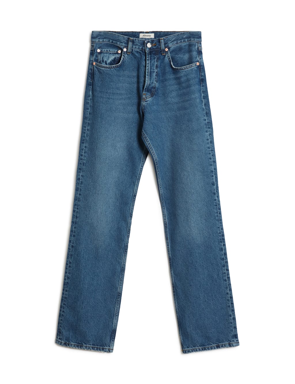 Mid Rise Straight Leg Jeans 2 of 4