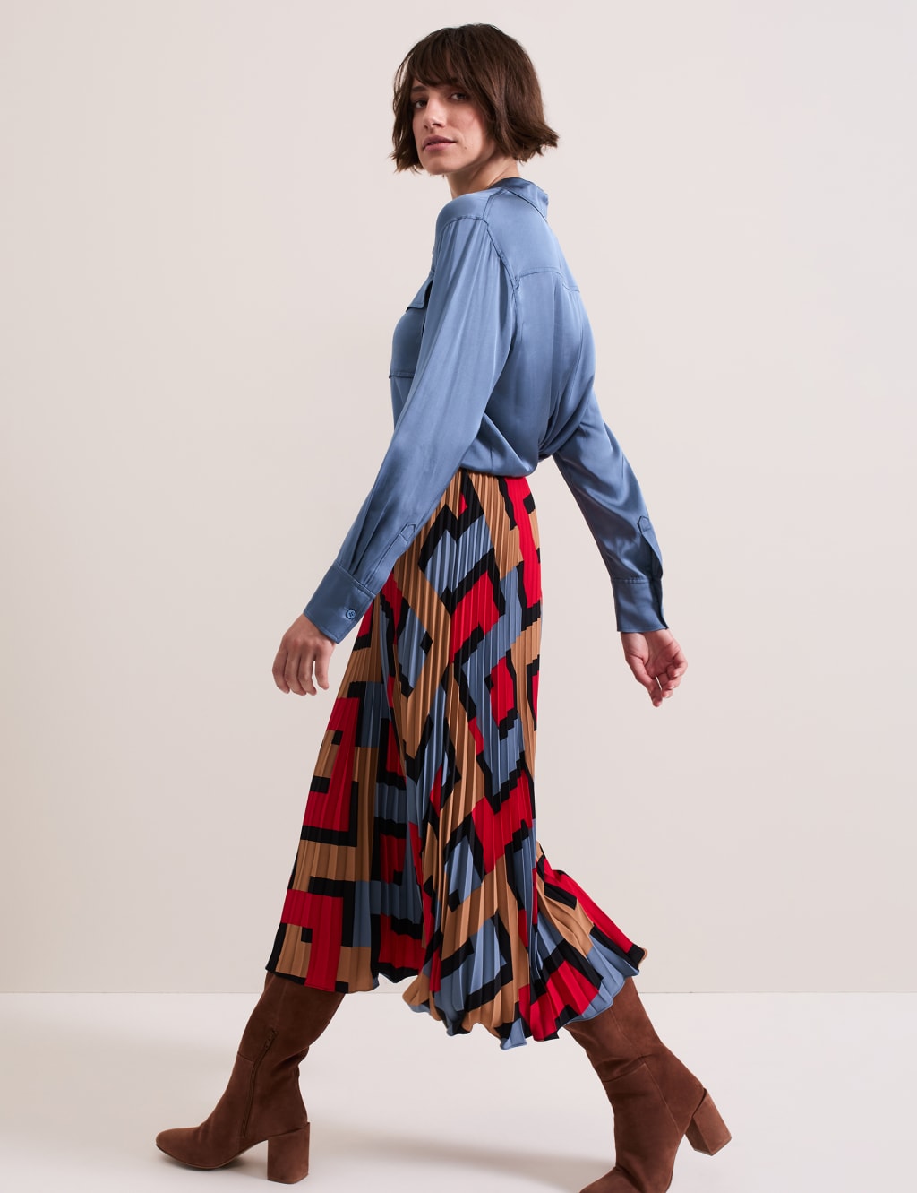 ANDMARY Amanda pleats skirt アンドマリー ANDMARY】Amanda pleats skirt