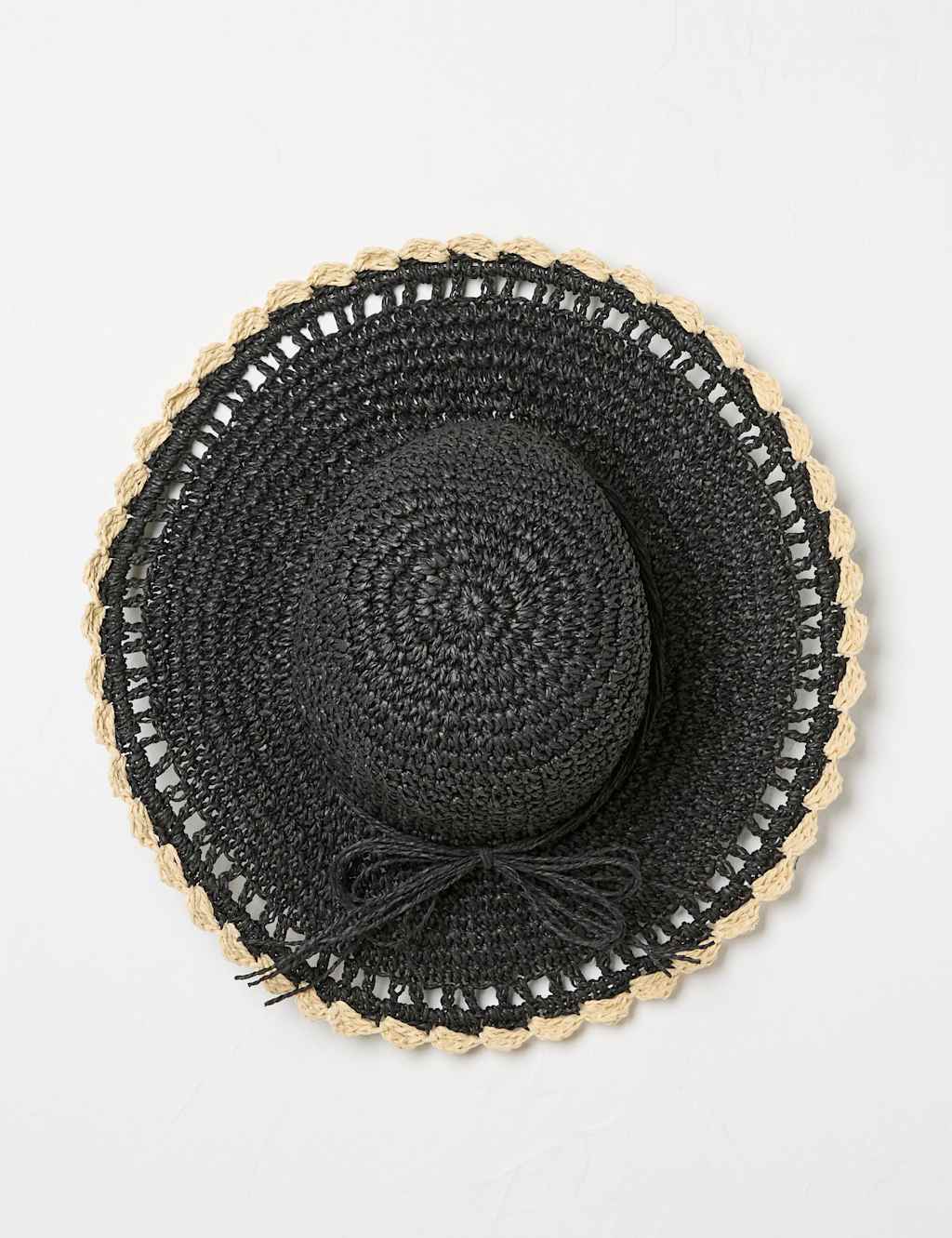 Straw Scallop Edge Wide Brim Hat 2 of 4
