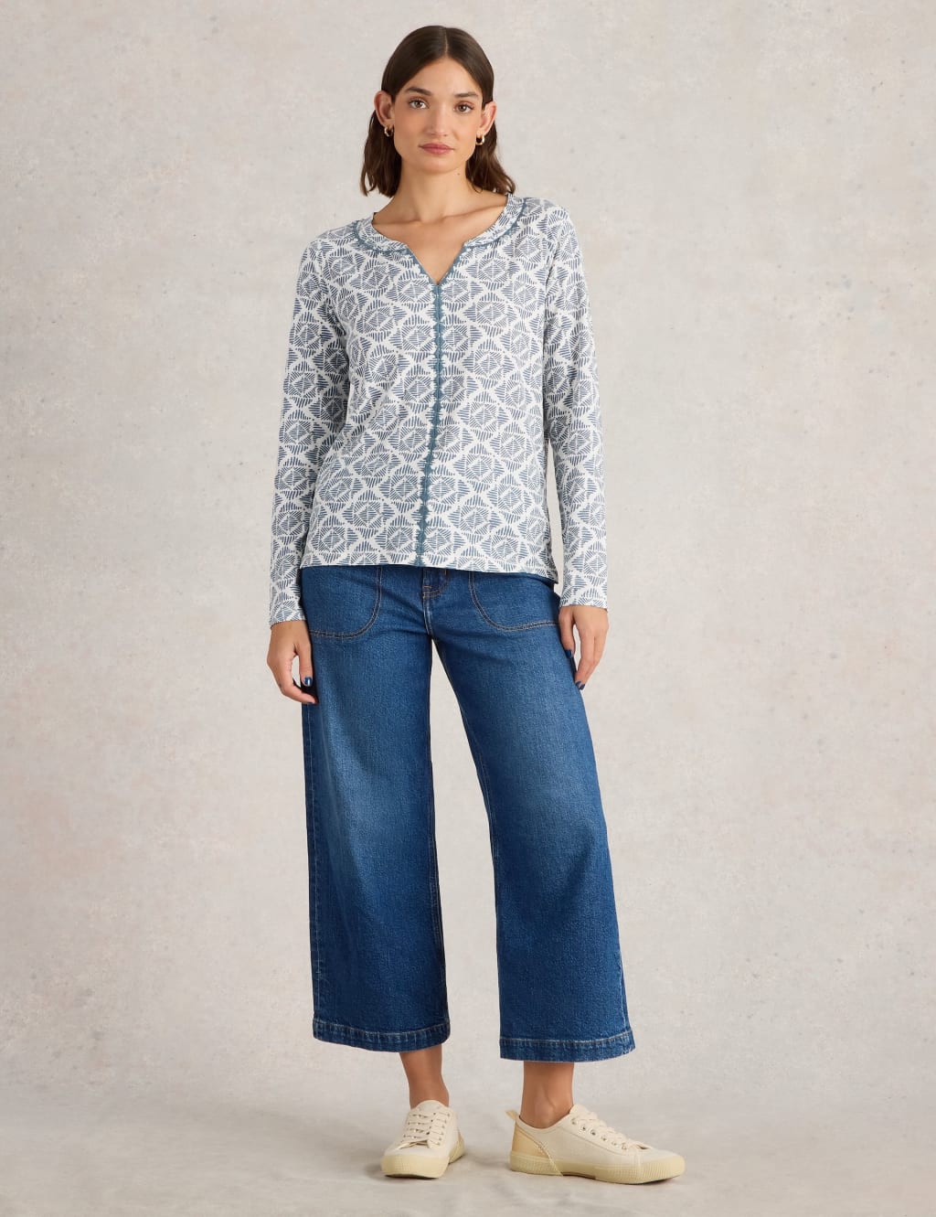 Pure Cotton Embroidered Top 3 of 6