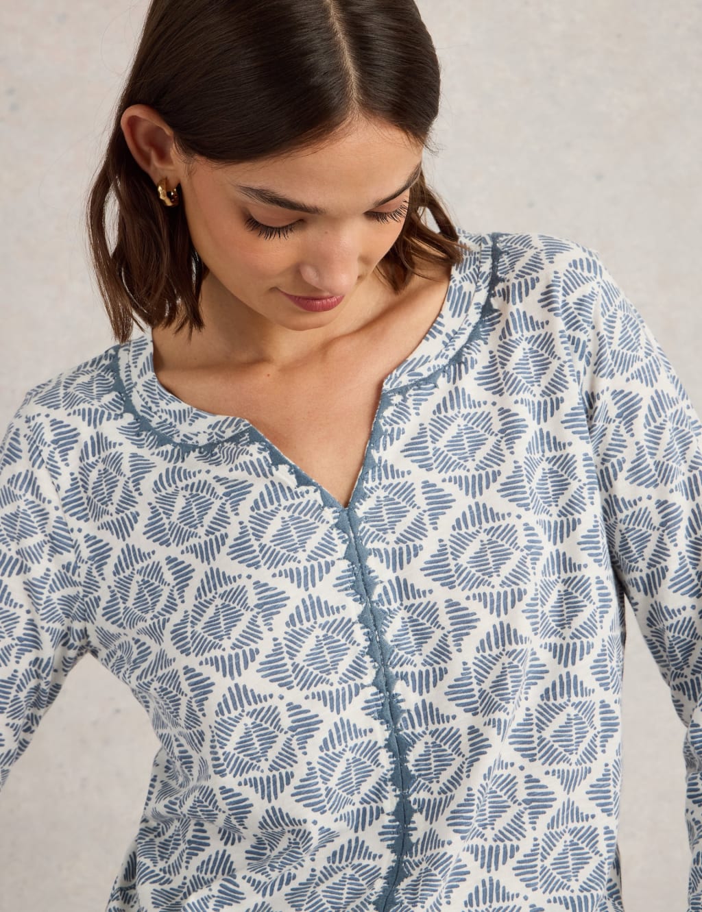 Pure Cotton Embroidered Top 5 of 6