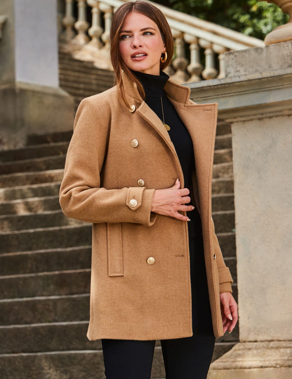 Coat With Gold Button Detail 5 of 6