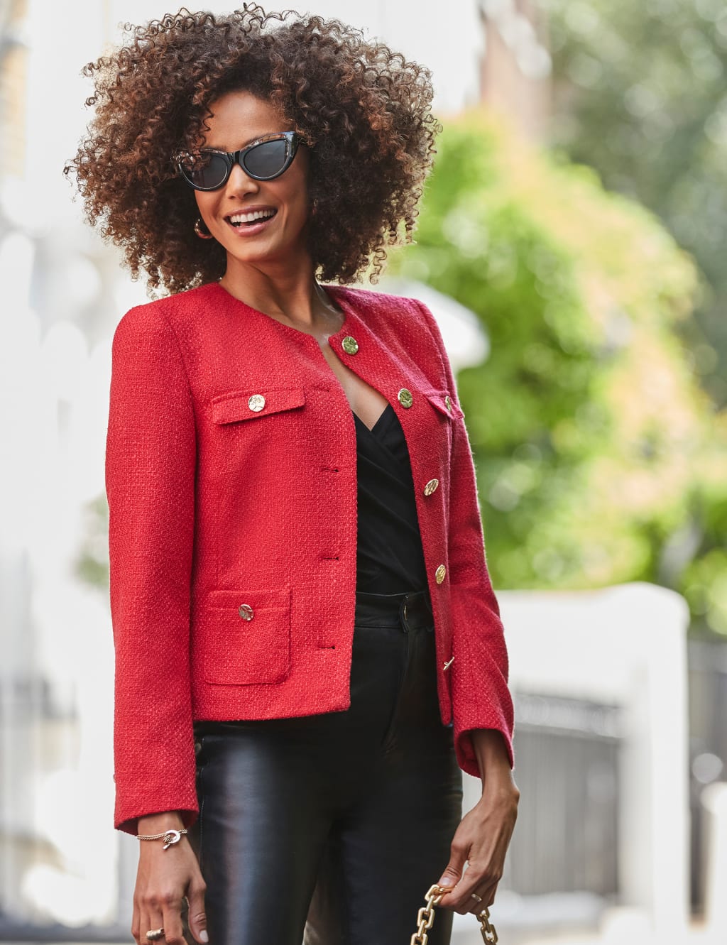 Boucle Collarless Jacket 6 of 6