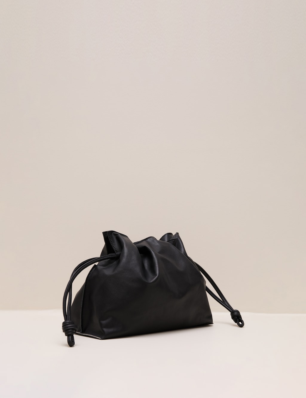 Leather Blend Drawstring Bag Phase Eight M S