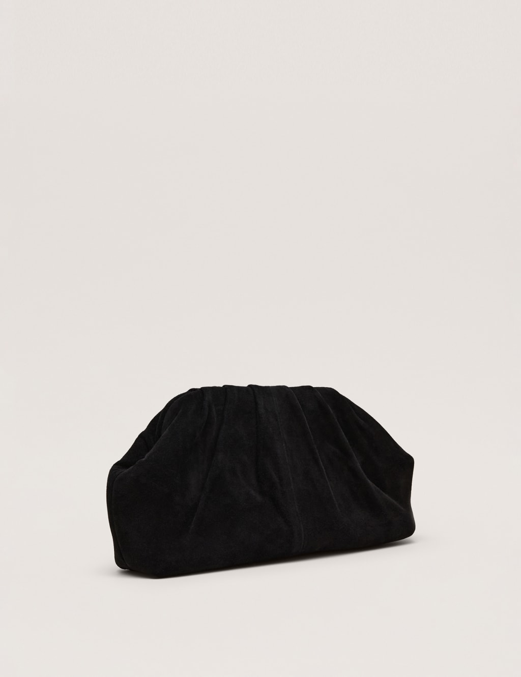 Suede Ruched Chain Strap Clutch Bag 5 of 7