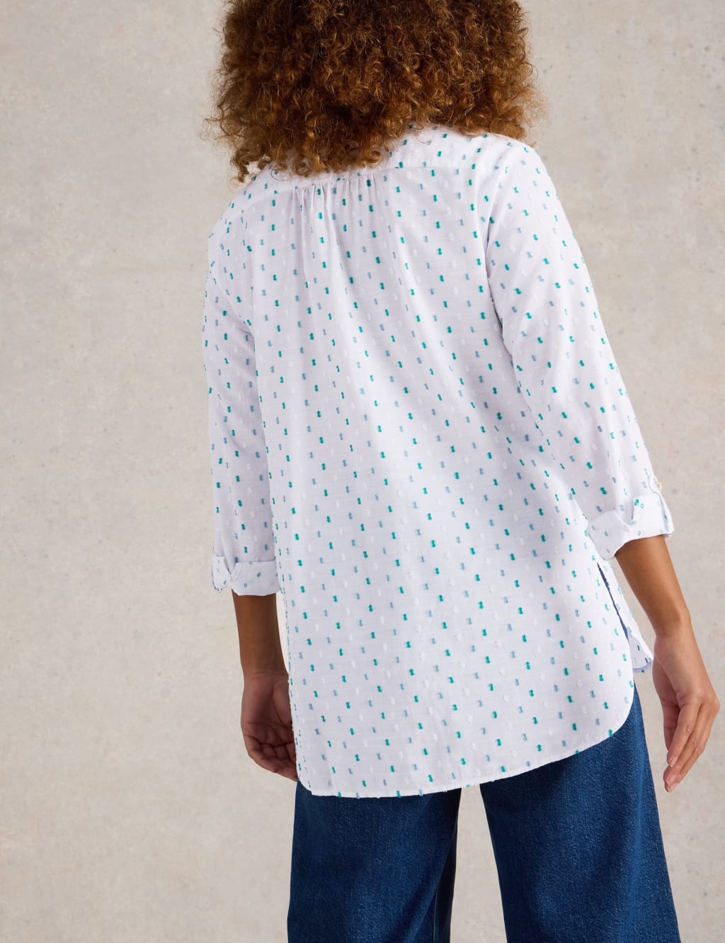 Pure Cotton Embroidered Collared Shirt 4 of 6