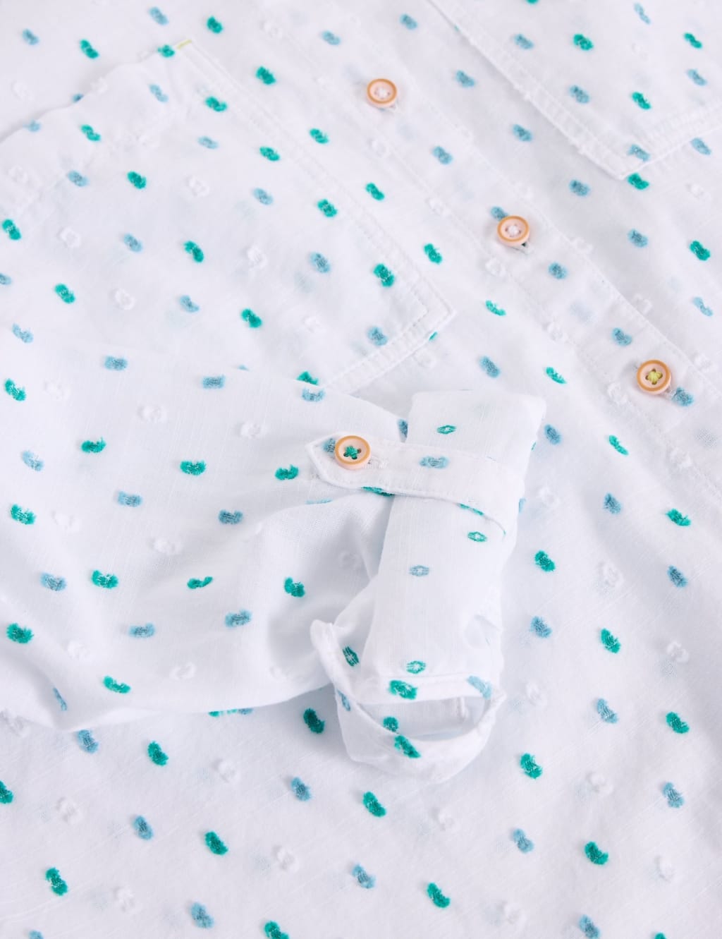 Pure Cotton Embroidered Collared Shirt 6 of 6
