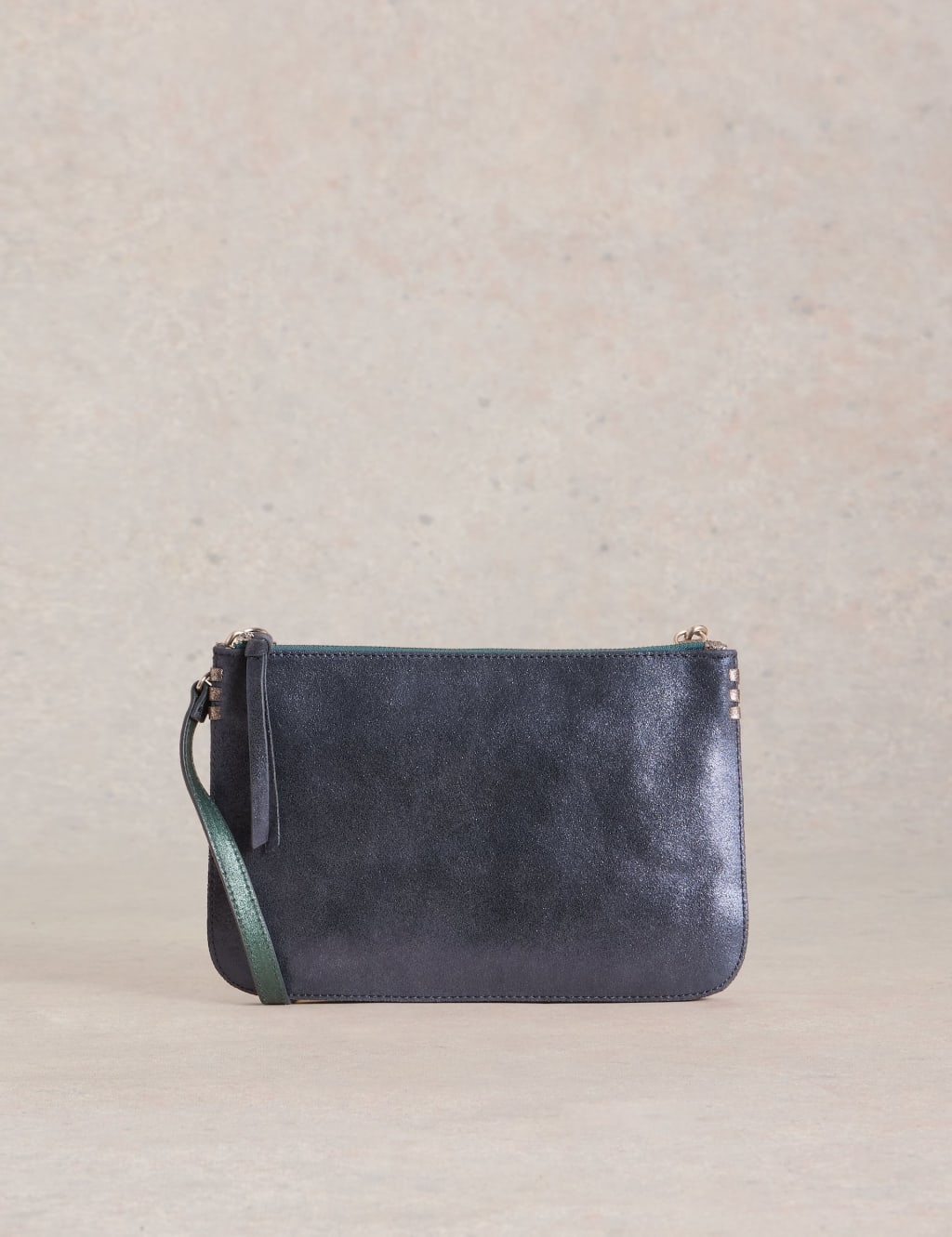 Leather Cross Body Double Pouch White Stuff M S