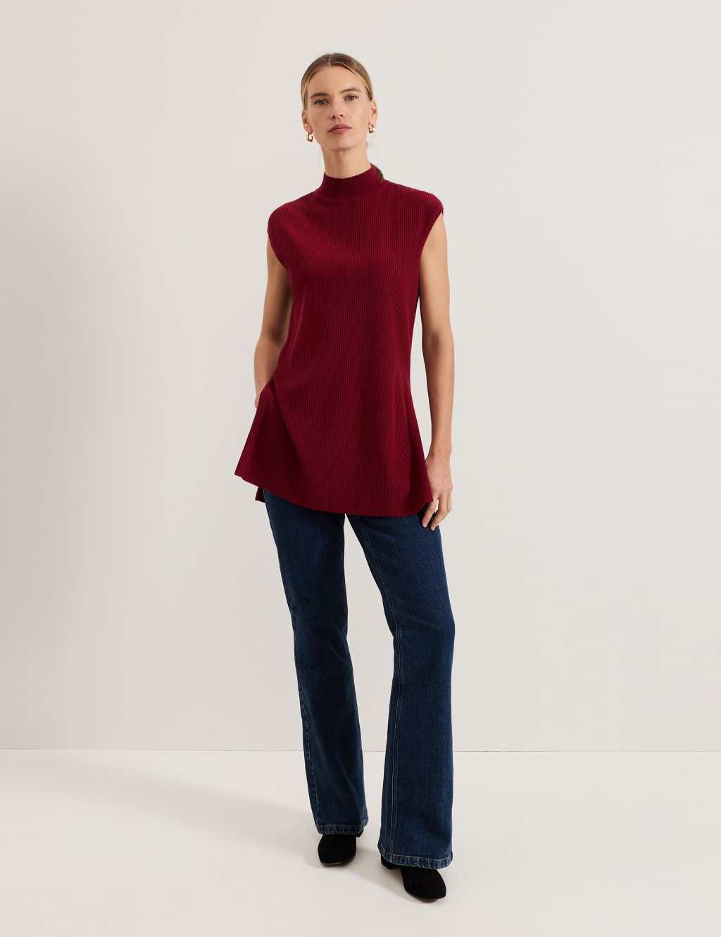 Lori Ribbed Funnel Neck Ribbed Tunic 9 of 9