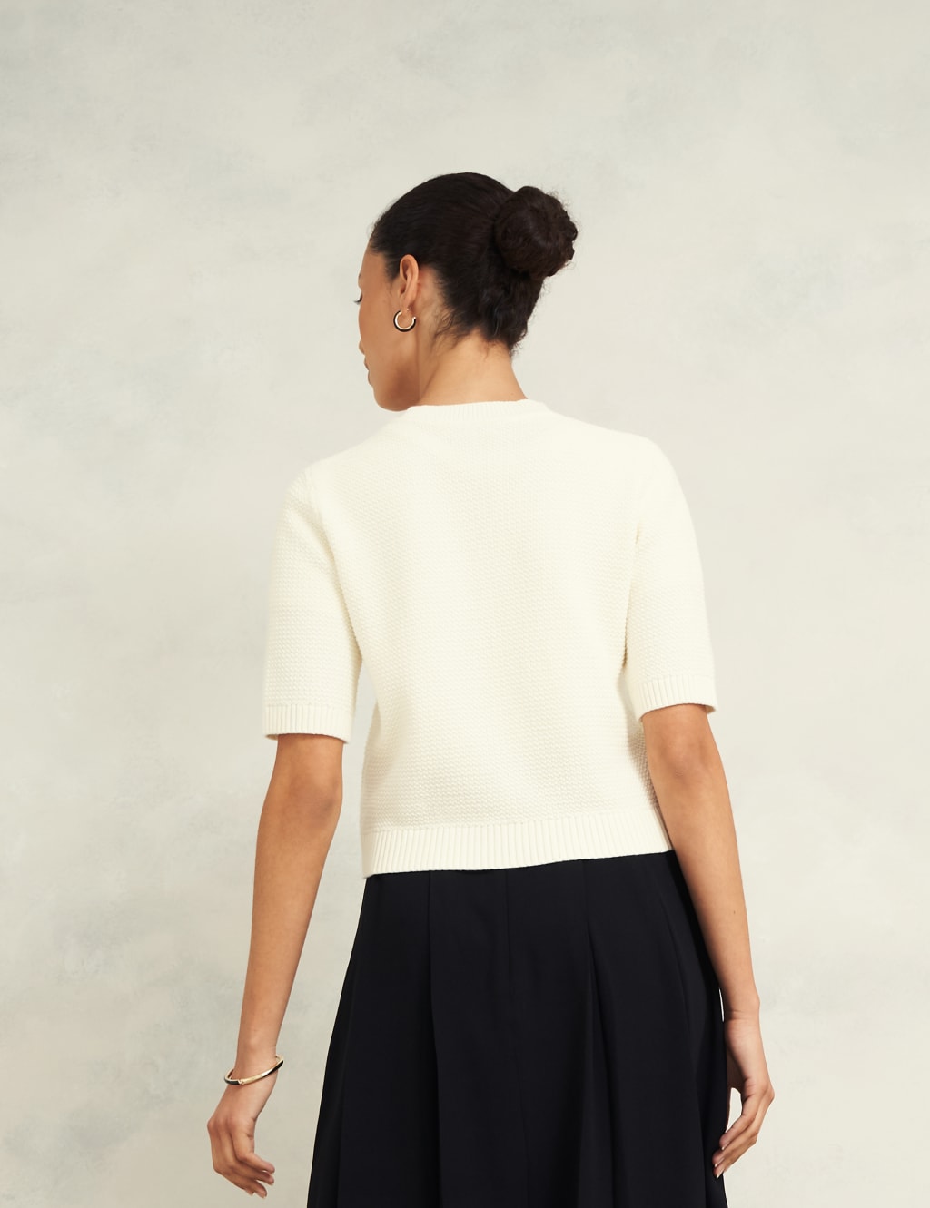 Pure Cotton Short Sleeve Cardigan