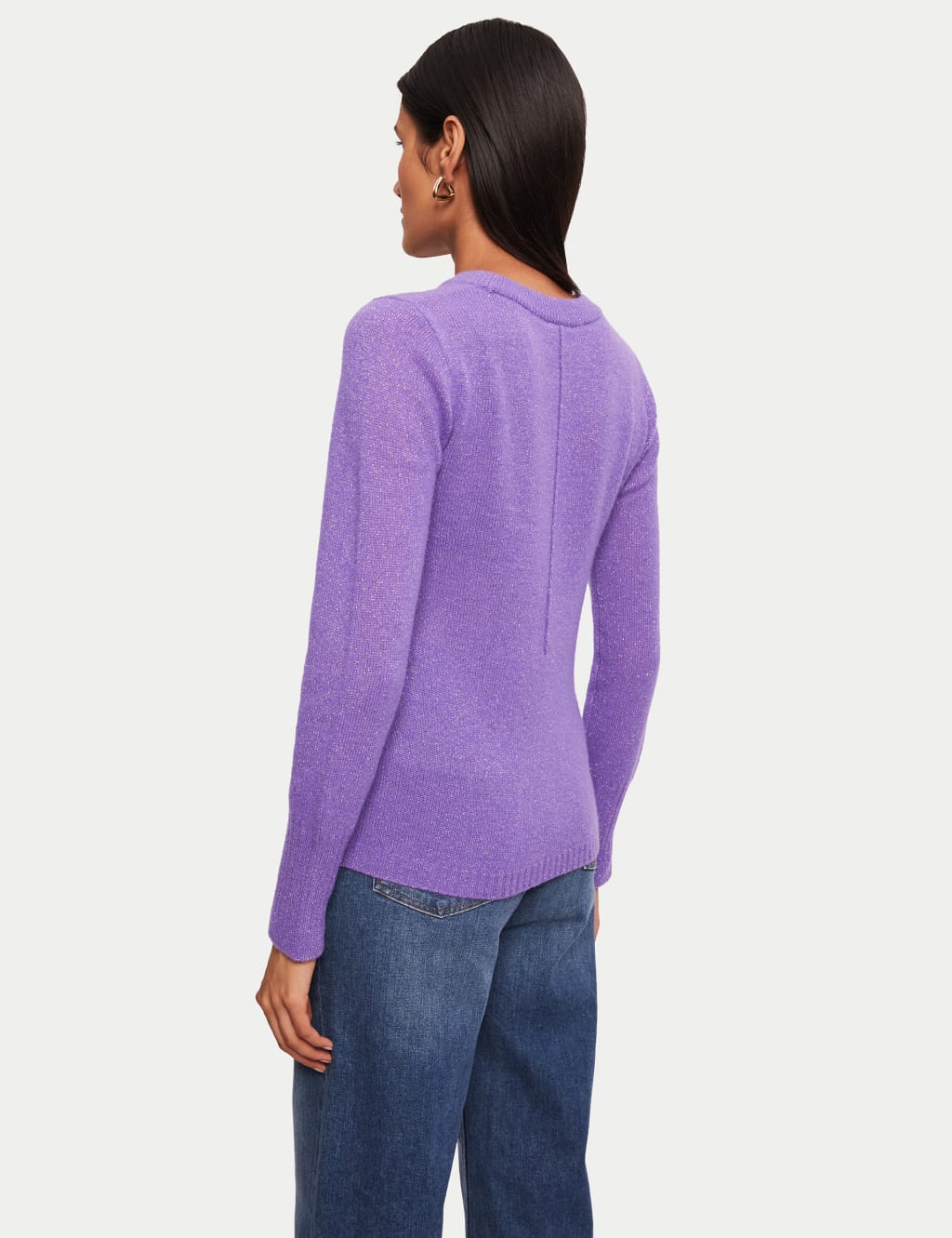Cashmere Rich Sparkly Crew Neck Jumper 3 of 6