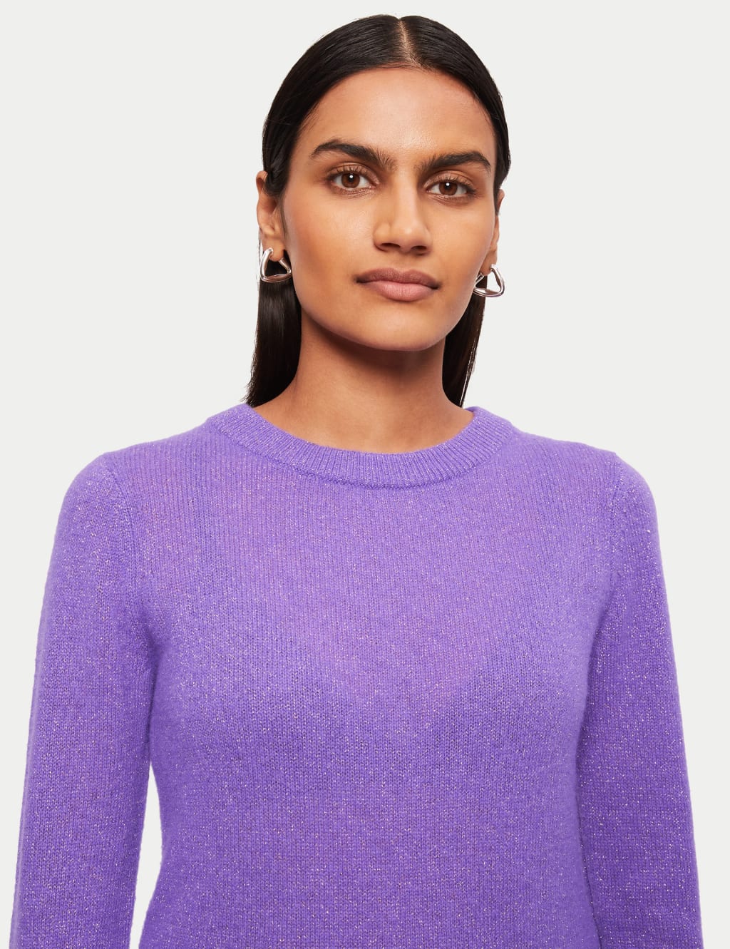 Cashmere Rich Sparkly Crew Neck Jumper 5 of 6