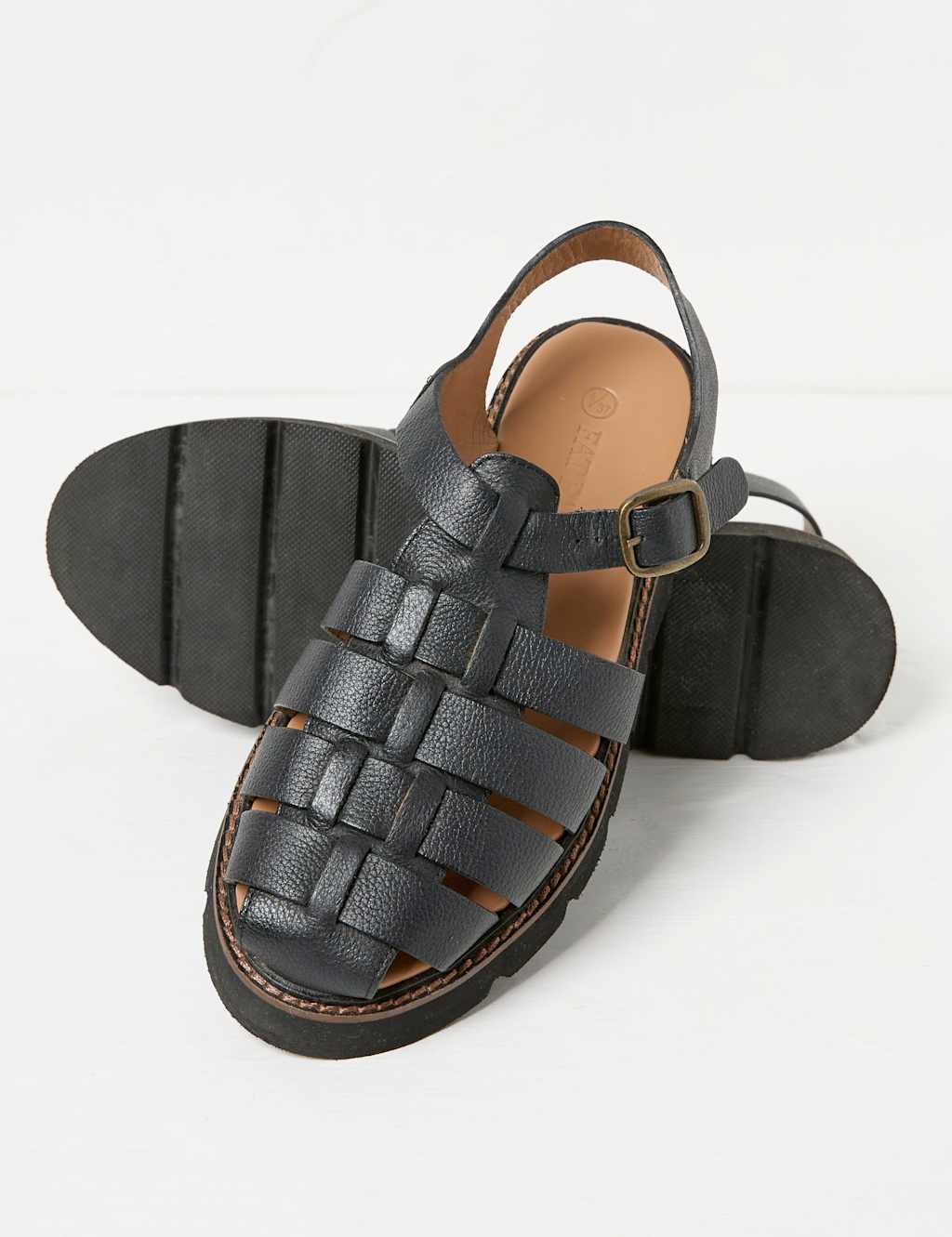 Leather Strappy Platform Saldals 2 of 3