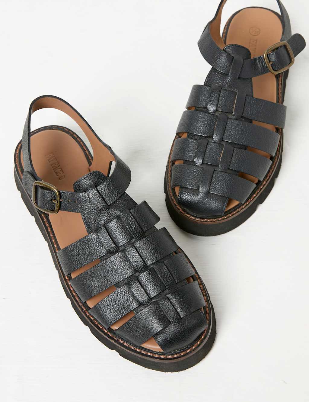 Leather Strappy Platform Saldals 3 of 3