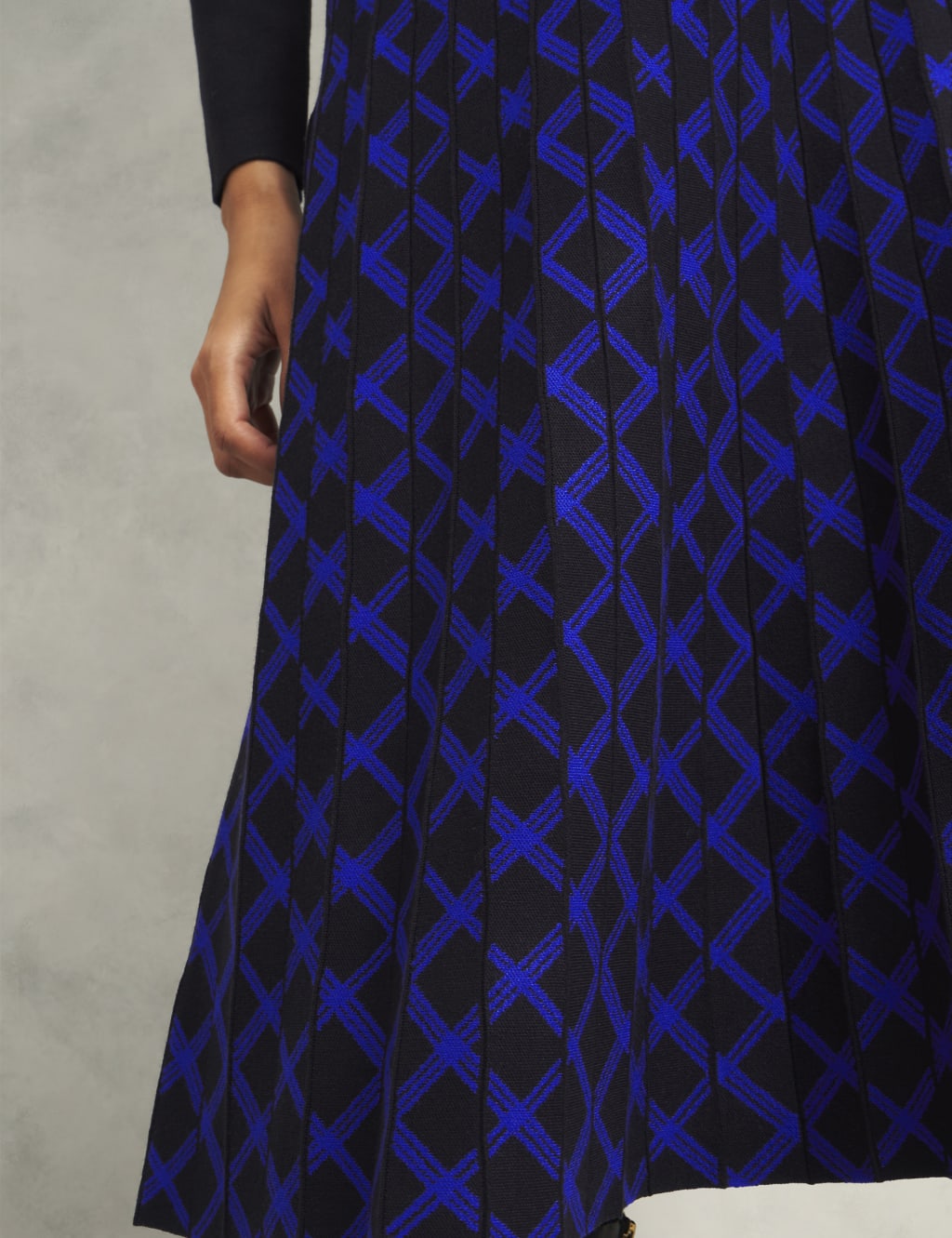 Geometric Knitted Dress HOBBS M S