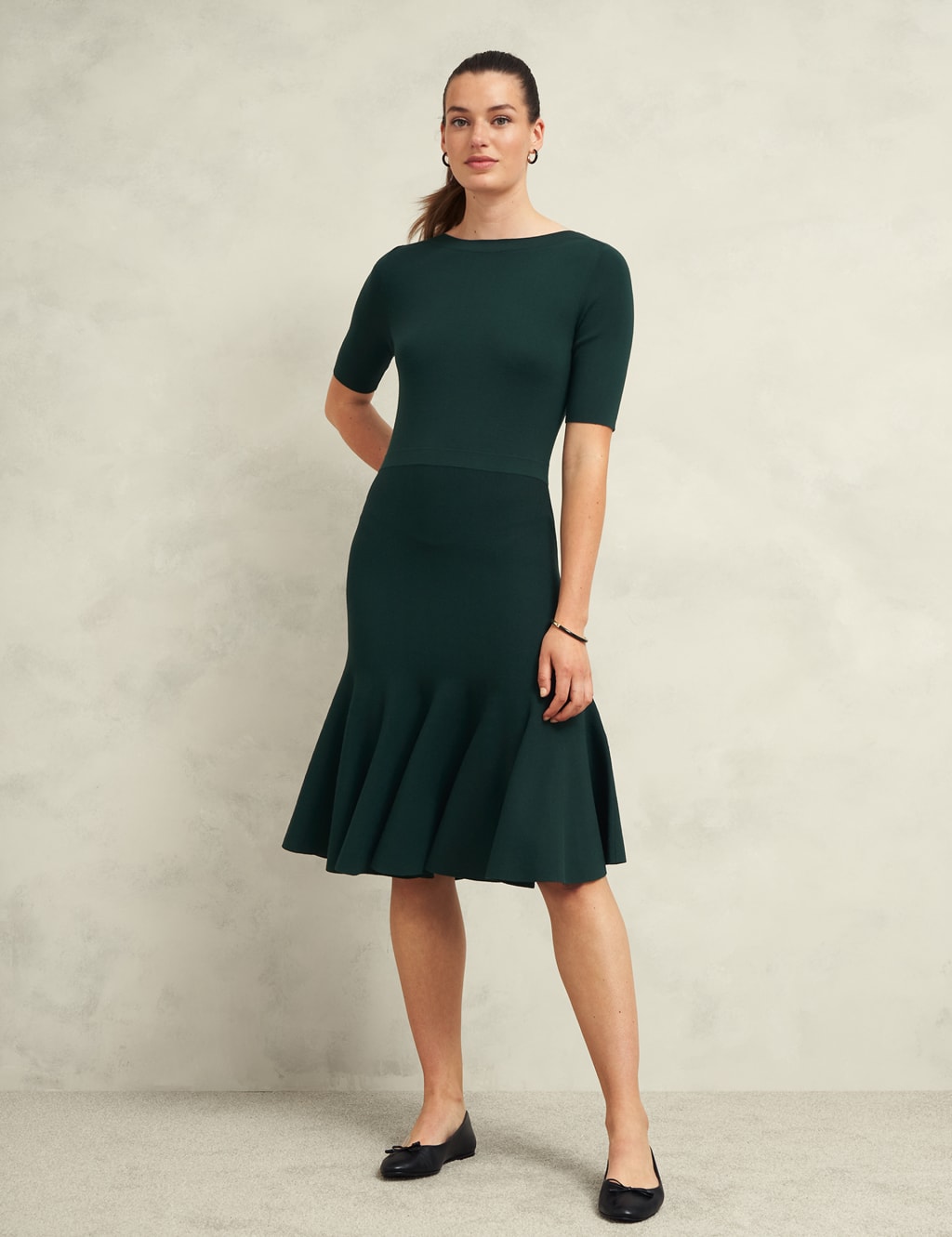 Skater dress midi length hot sale