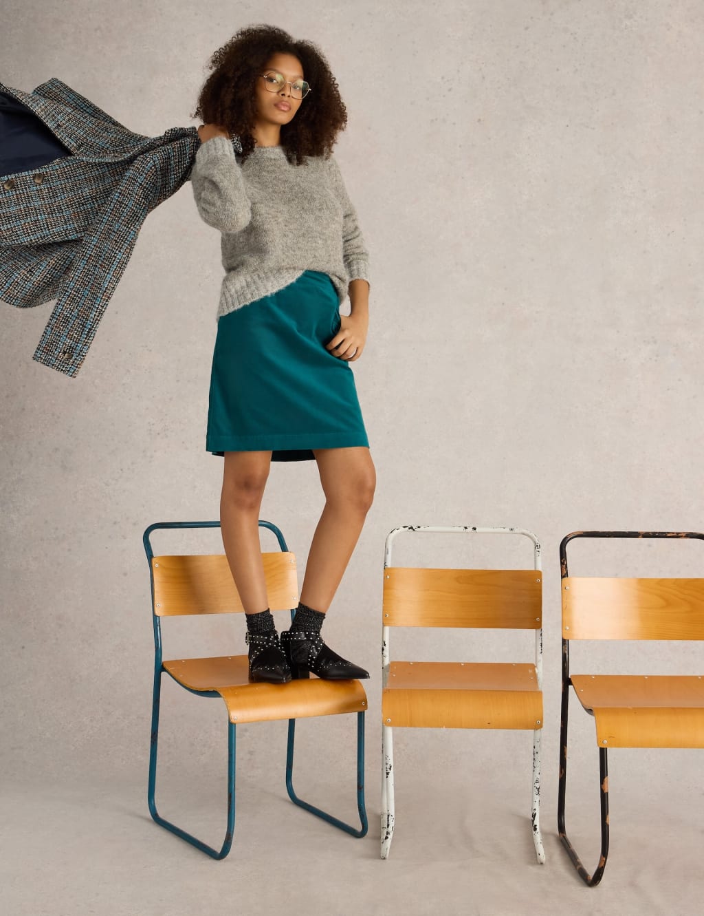 White stuff velvet skirt 14 discount