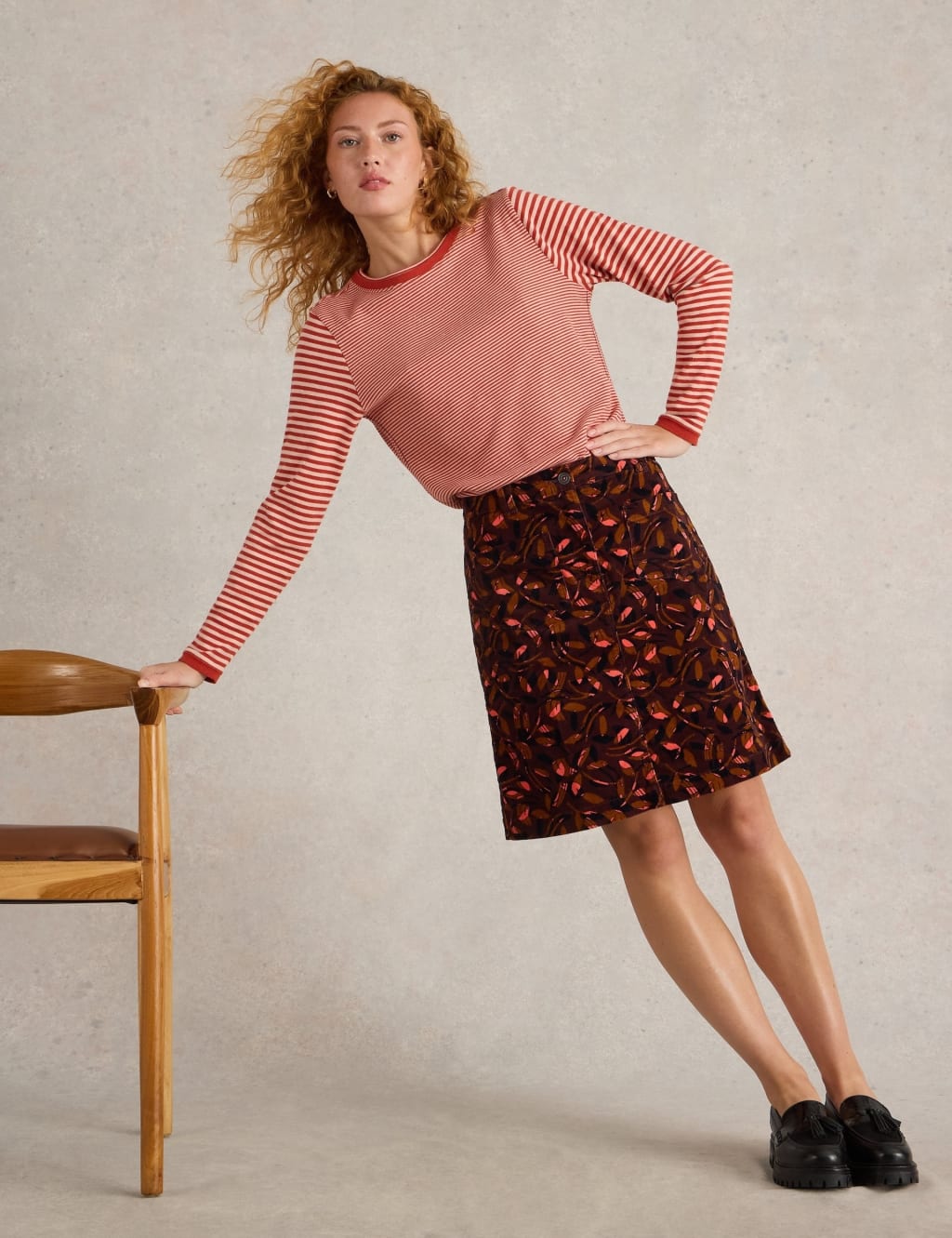 Corduroy skirt m&s shop
