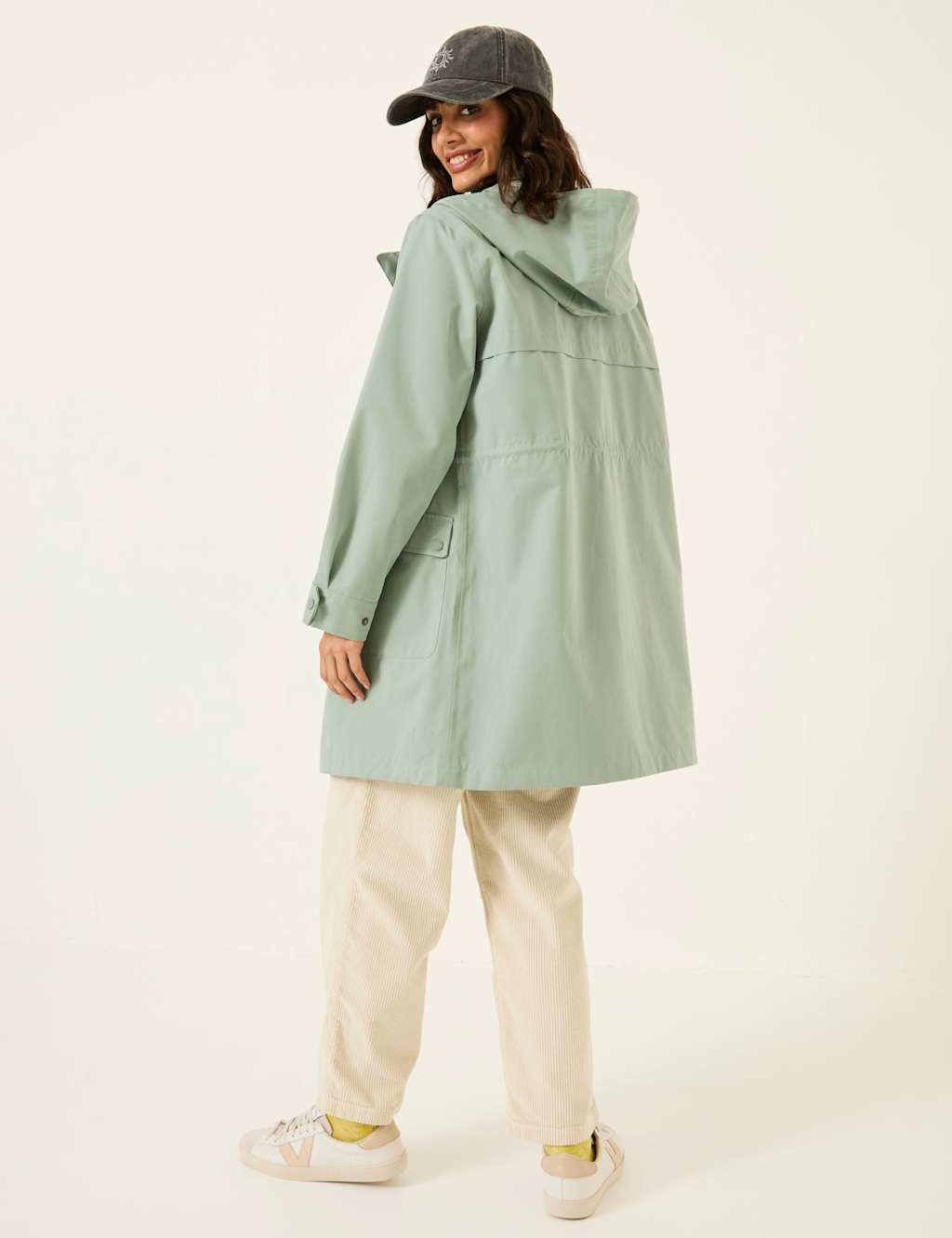 Waterproof Hooded Relaxed Longline Raincoat 3 of 8