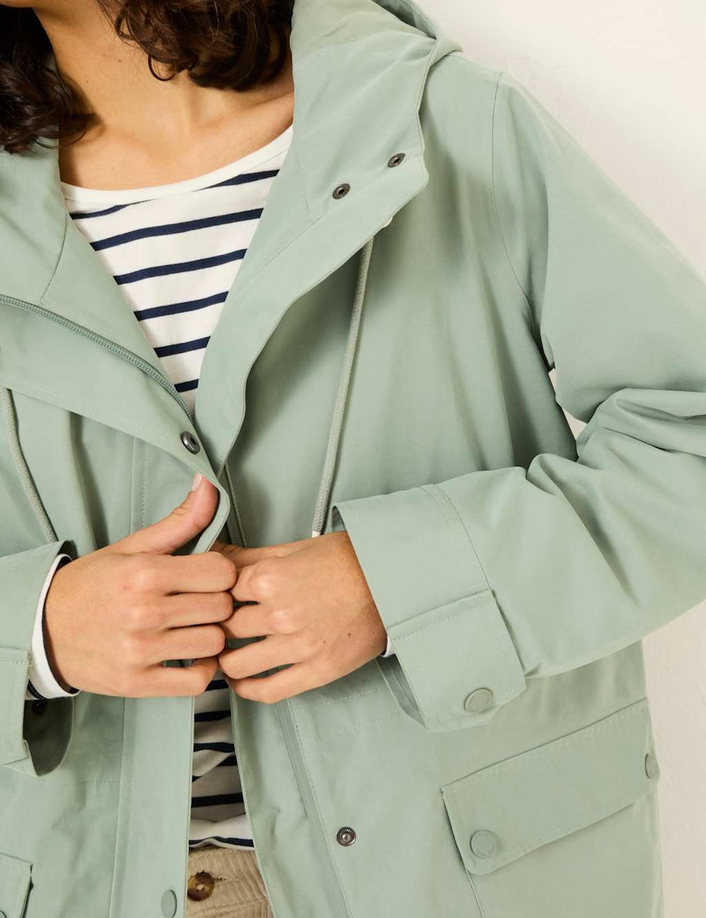 Waterproof Hooded Relaxed Longline Raincoat 5 of 8