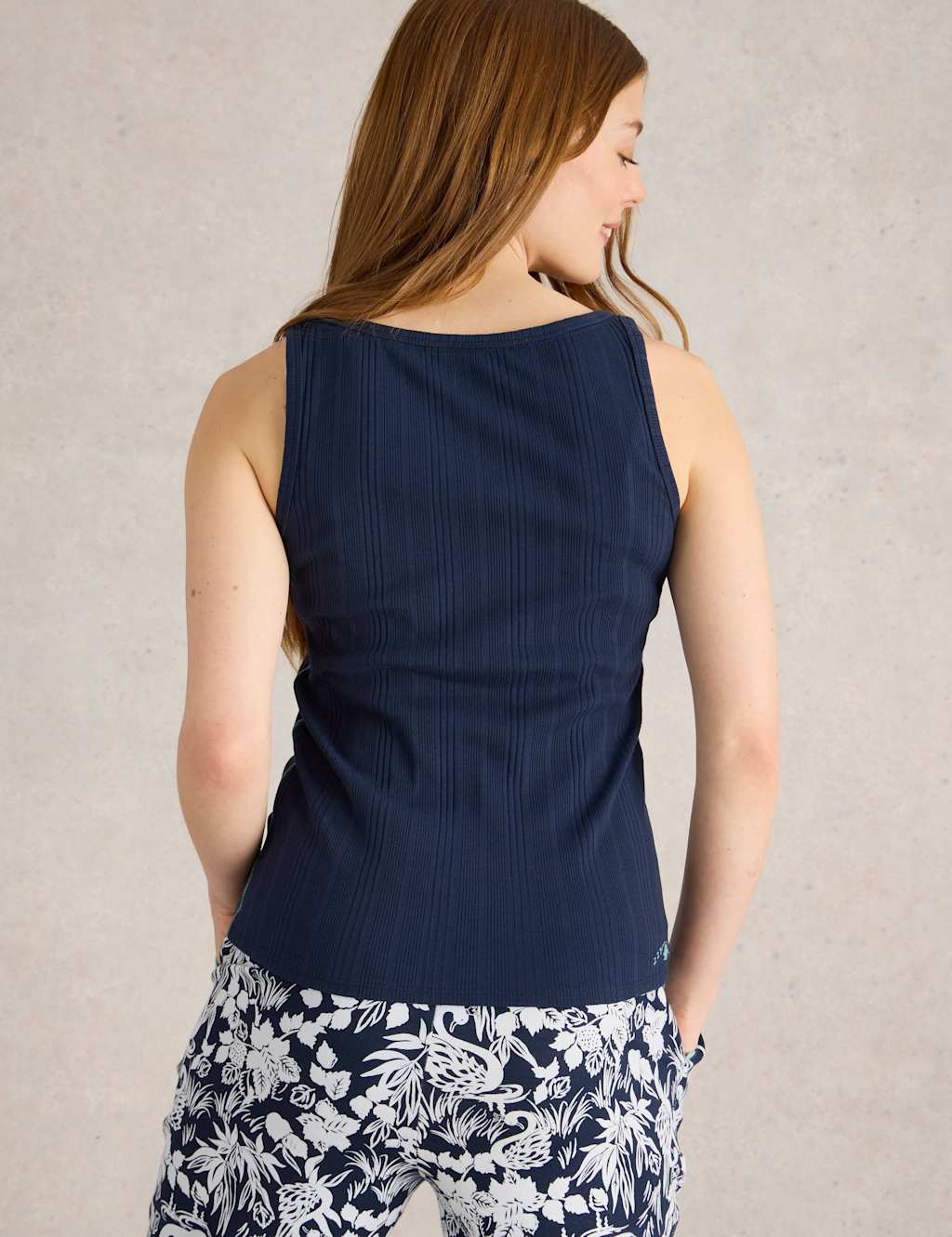 Cotton Blend Ribbed Henley Vest 4 of 6
