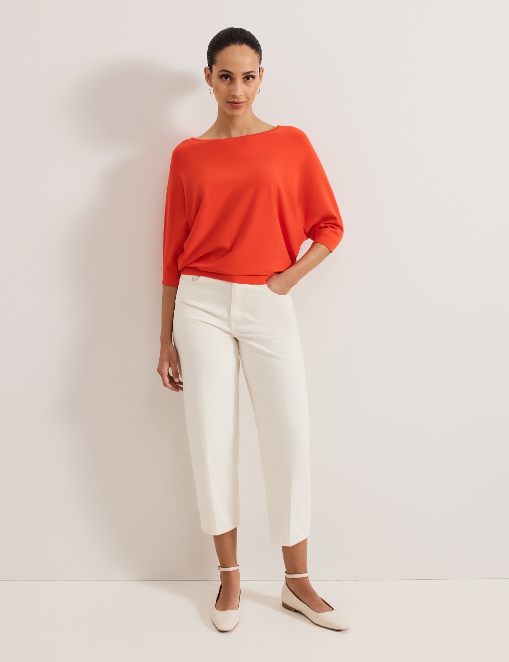 Slash Neck Batwing Sleeve Jumper 3 of 7