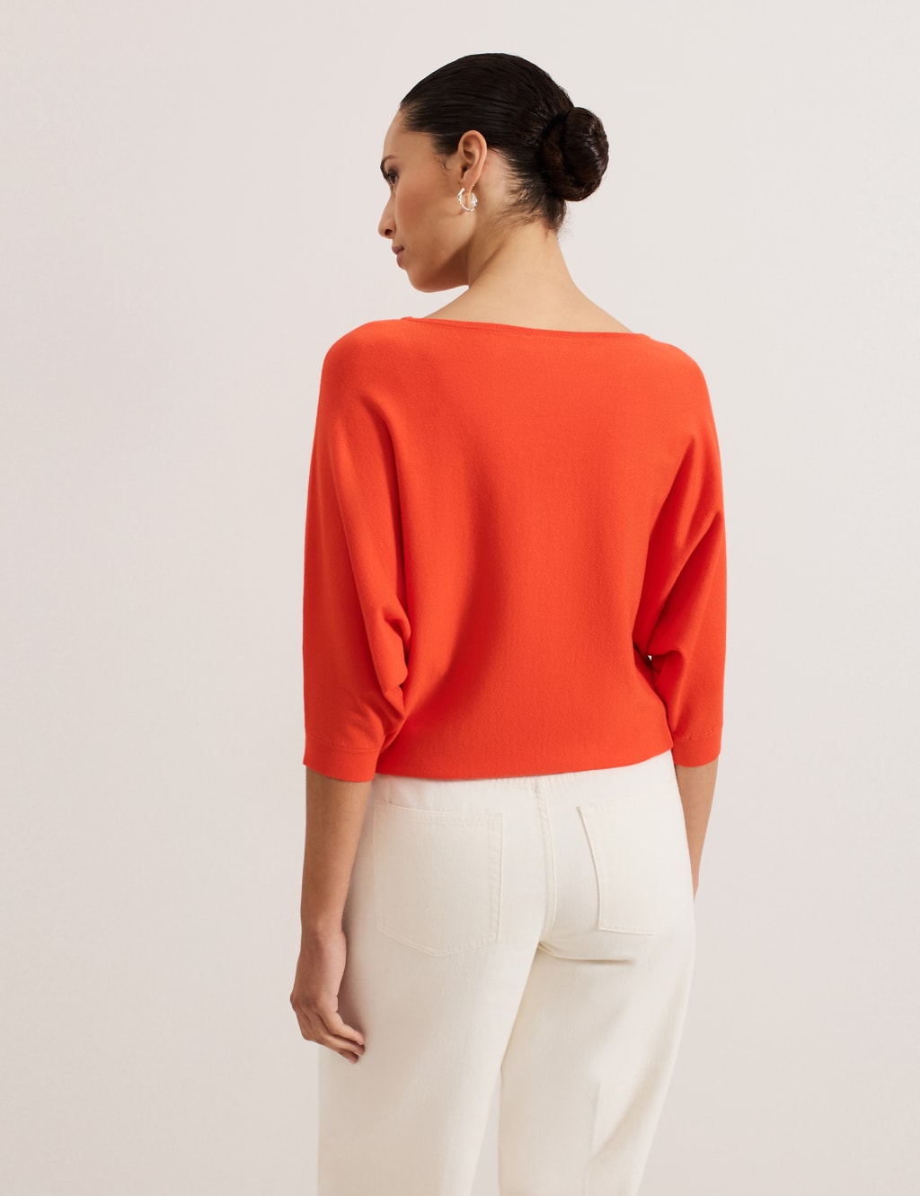 Slash Neck Batwing Sleeve Jumper 4 of 7
