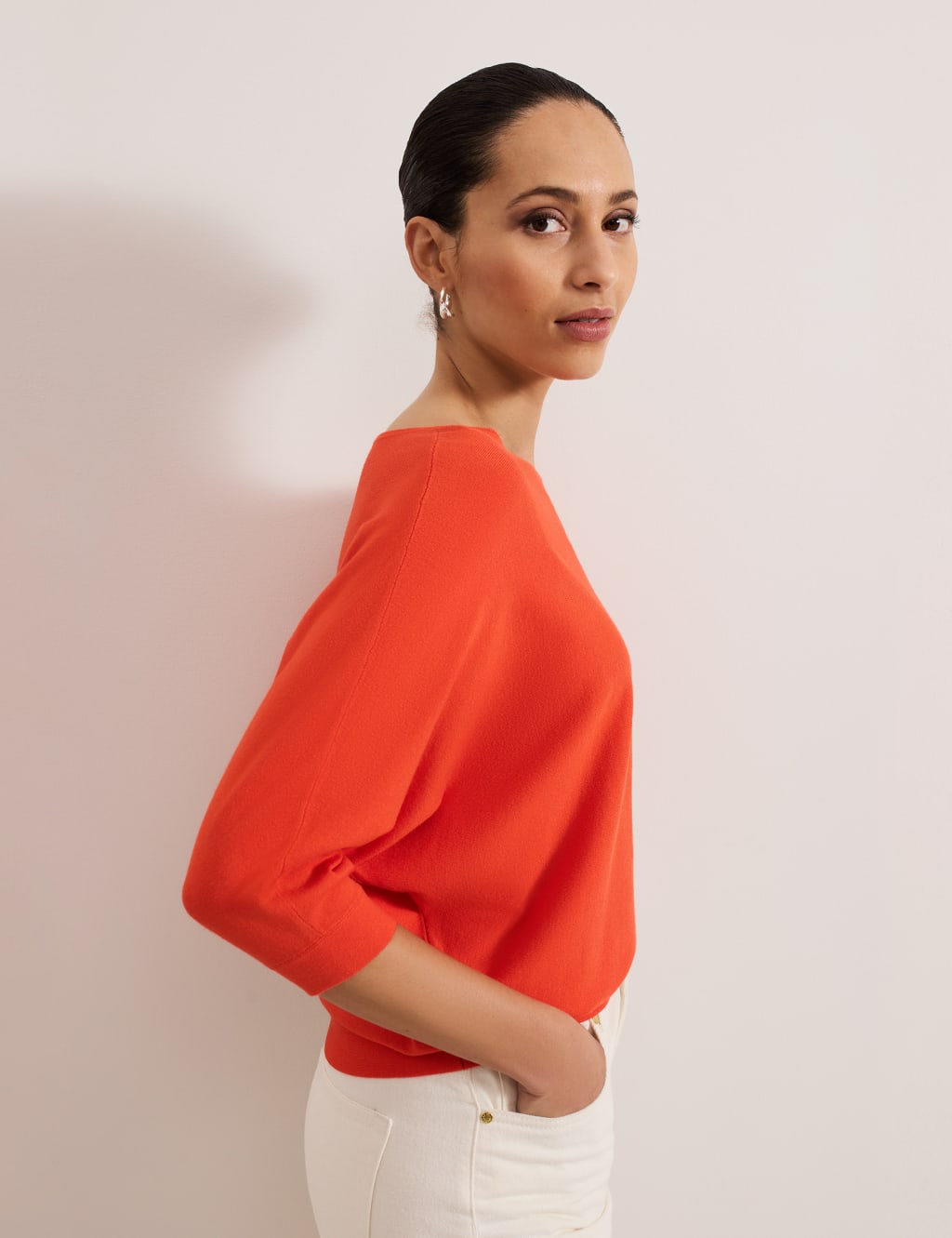 Slash Neck Batwing Sleeve Jumper 5 of 7